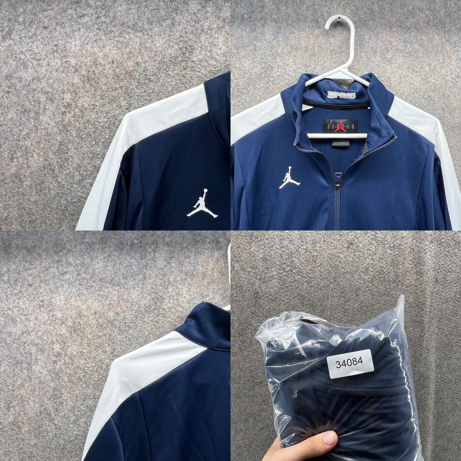Jordan Brand VINTAGE Jordan Jacket Mens L Blue Windbreaker Full Zip Athletic Y2K Track Size US L / EU 52-54 / 3 - 8 Thumbnail