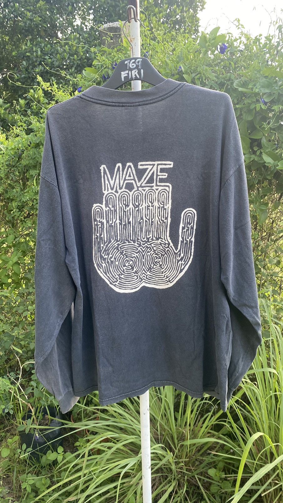 Rap Tees Vintage 90s MAZE Frankie Beverly L/S Tshirt Size US XXL / EU 58 / 5 - 2 Thumbnail