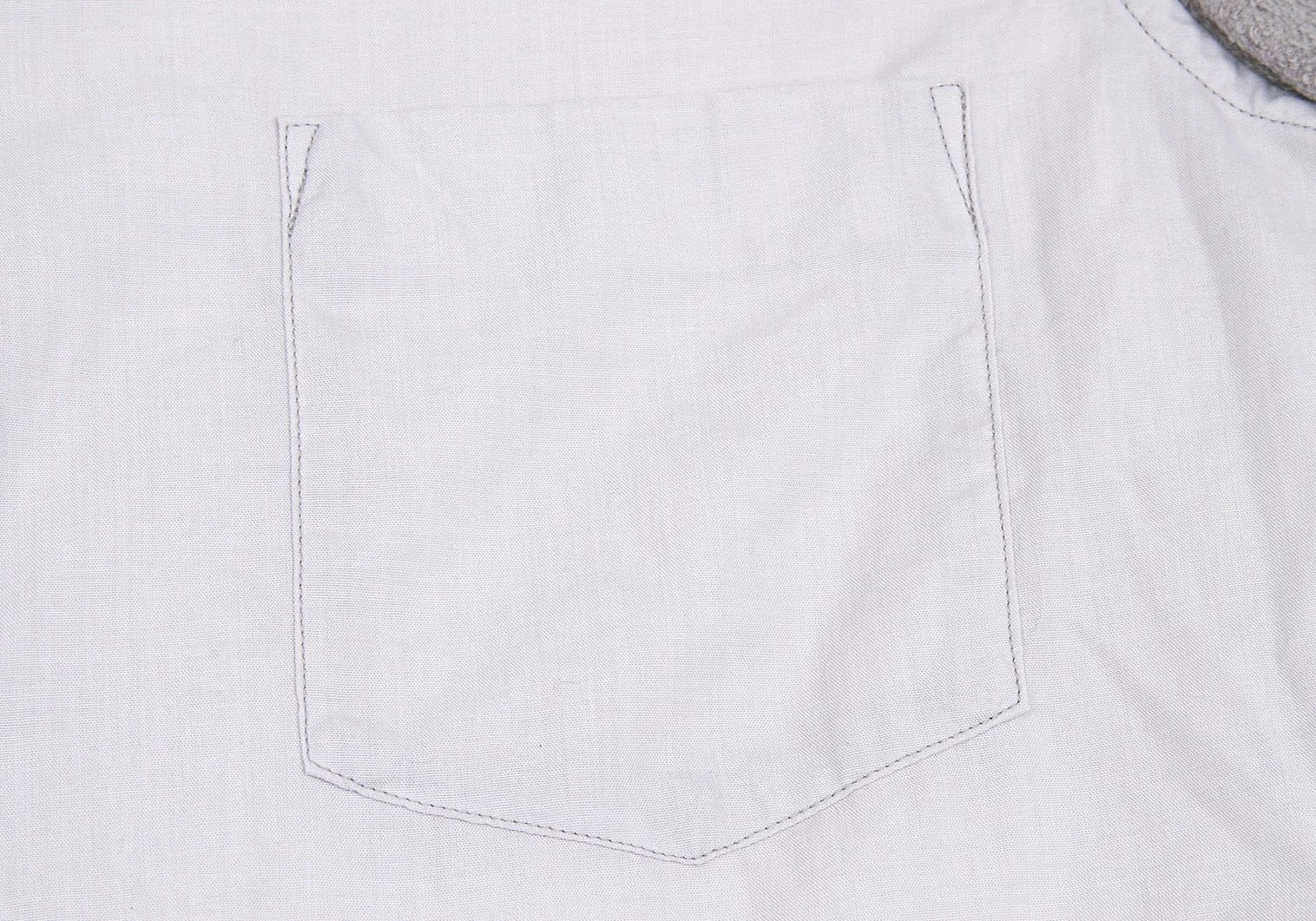 Comme des Garcons Homme Plus Product Dyed Pile Panel Short Sleeve Shirt Pink Gray XS Size US XS / EU 42 / 0 - 6 Thumbnail