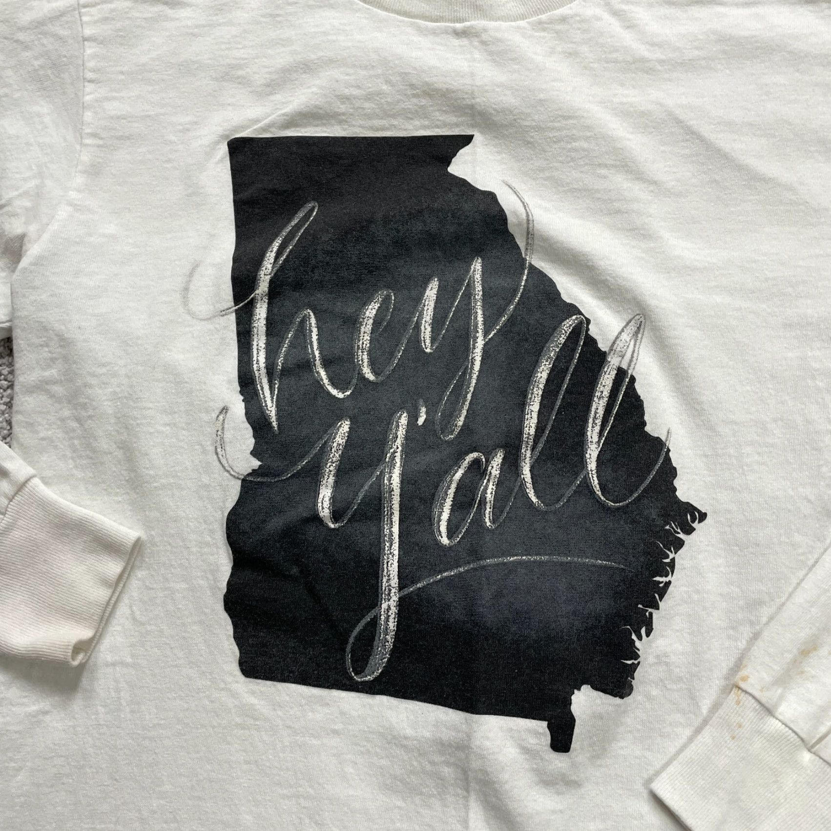 Soffe Soffe Graphic Tee Unisex Adult Small White Long Sleeve Crew Neck T-Shirt Casual Size S / US 4 / IT 40 - 4 Thumbnail
