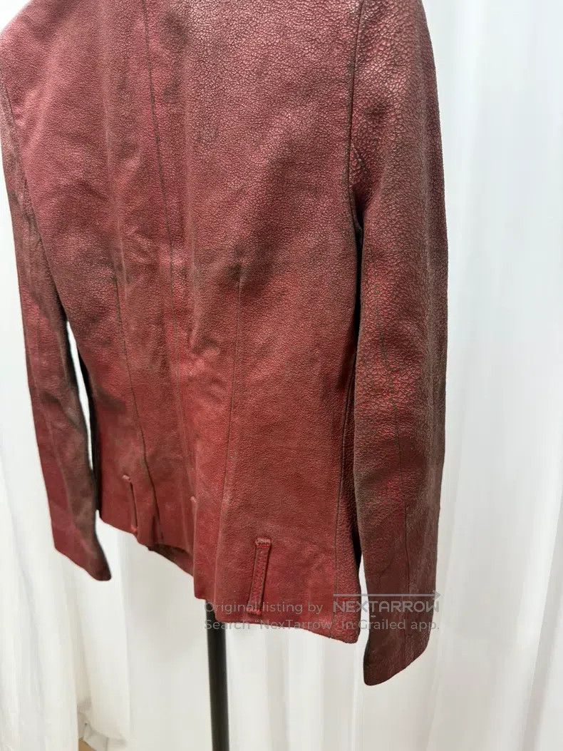 Ann Demeulemeester Ann Demeulemeester Cracked Leather Stand Collar Jacket Size XS / US 0-2 / IT 36-38 - 7 Thumbnail