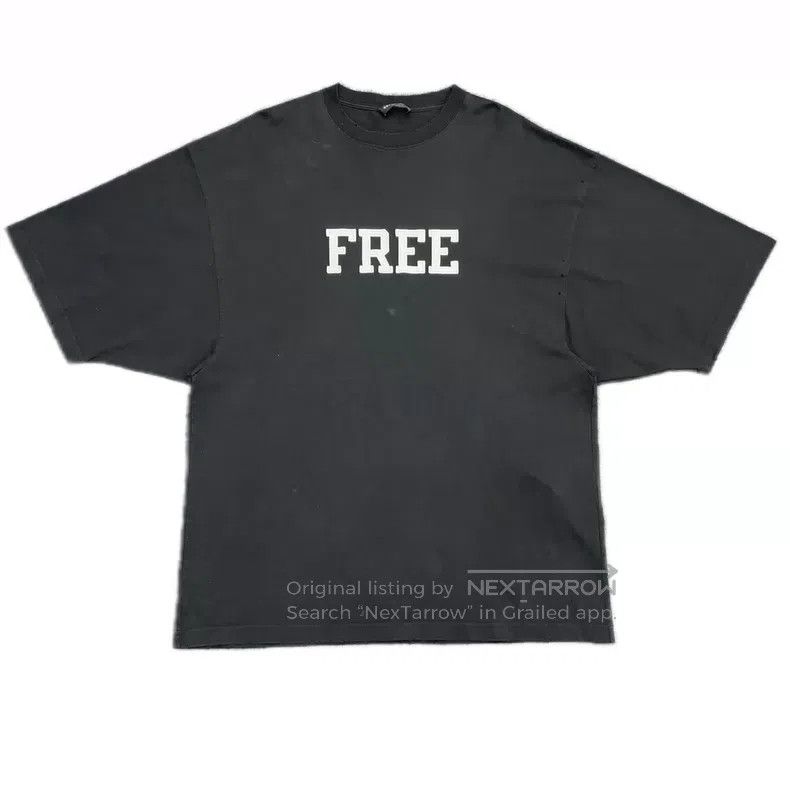 Balenciaga Balenciaga Free Embroidery Logo Black OS Short Sleeve Size US S / EU 44-46 / 1 - 7 Thumbnail