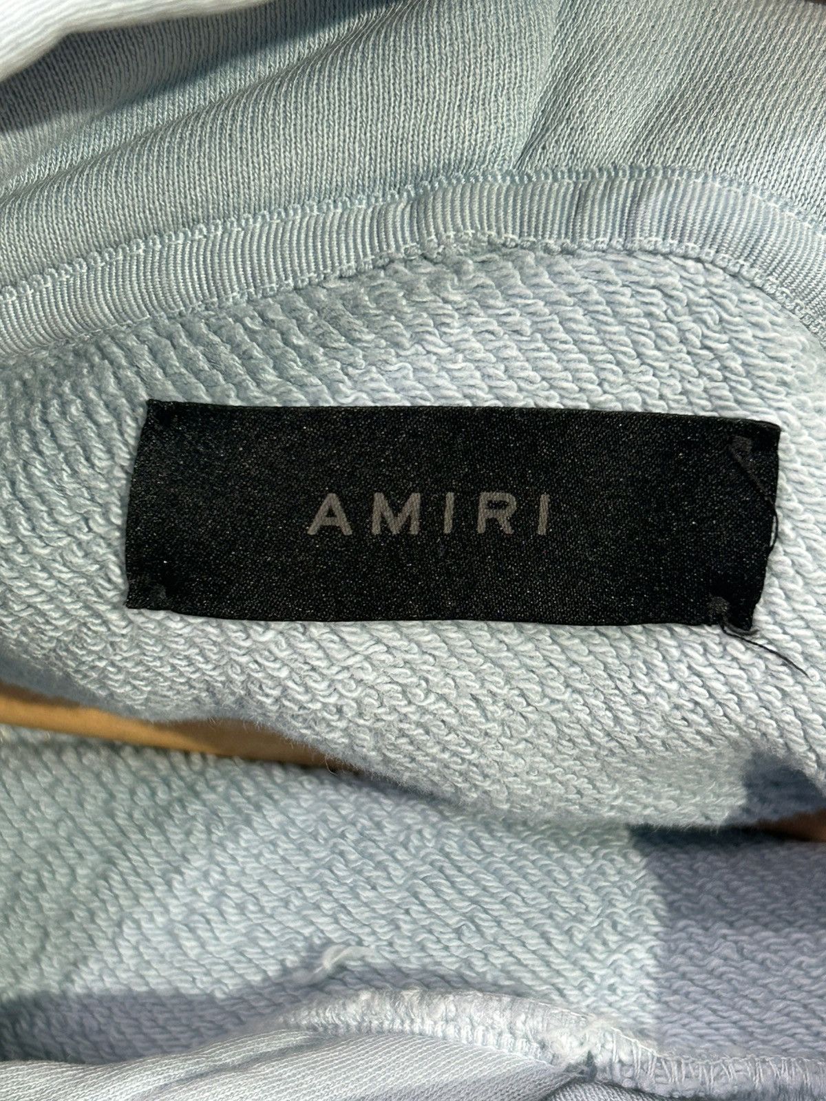 Amiri Amiri 22 hoodie baby blue Size US L / EU 52-54 / 3 - 7 Thumbnail