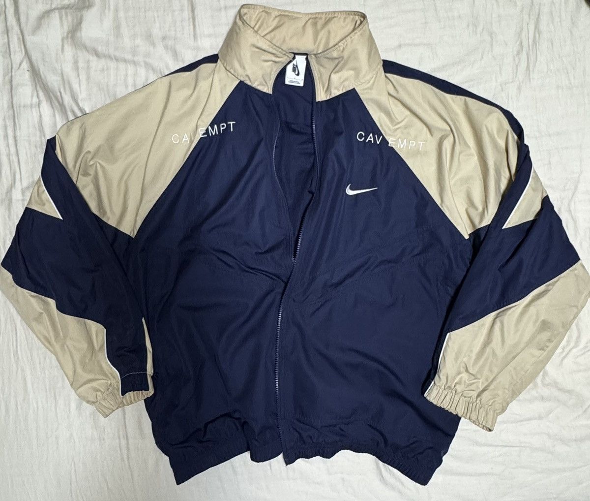 NIKE x CAV EMPT ボンバージャケット C.E ナイロンジャケット Nike x CE Track Jacket Navy/Tan Men's - FW18 - US