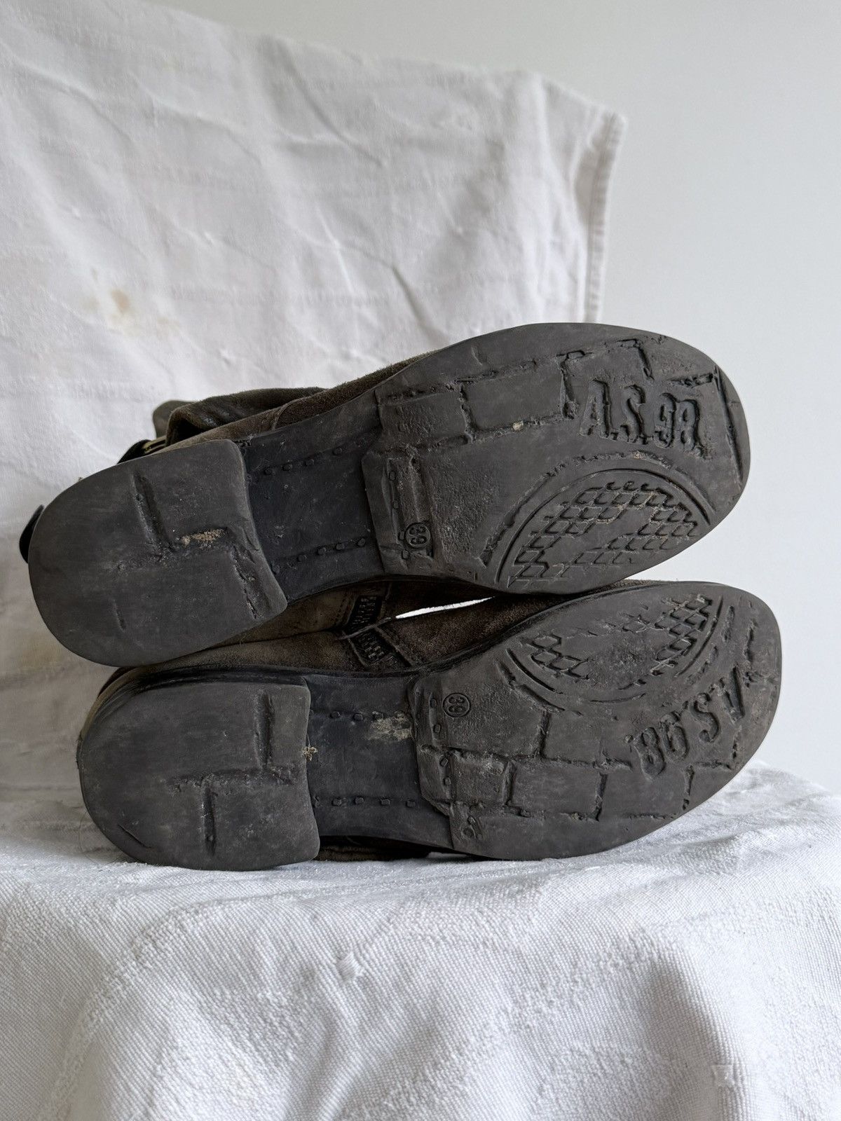 A.S.98 Avant Garde A.S. 98 Tornado Mart Style Suede Leather Boots Size US 6 / EU 39 - 10 Thumbnail
