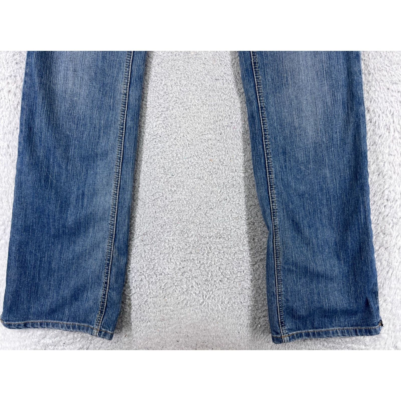 Denime Cowgirl Up Jeans Women 4 26x34 Blue Denim Boot Cut Cotton Dont Fence Me Size 27" / US 4 / IT 40 - 2 Thumbnail