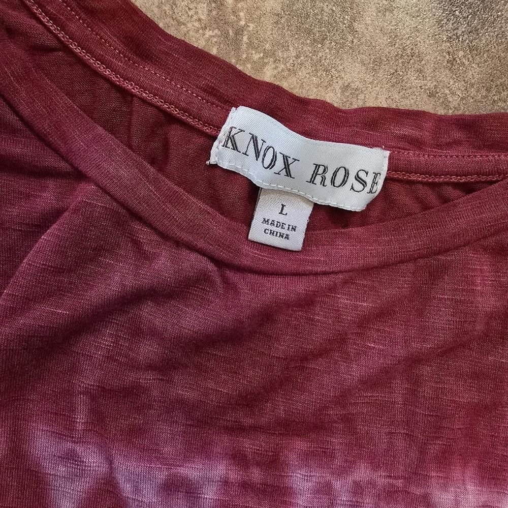 Designer Burgundy Blue Tie Dyed KR Tank Size L / US 10 / IT 46 - 3 Thumbnail