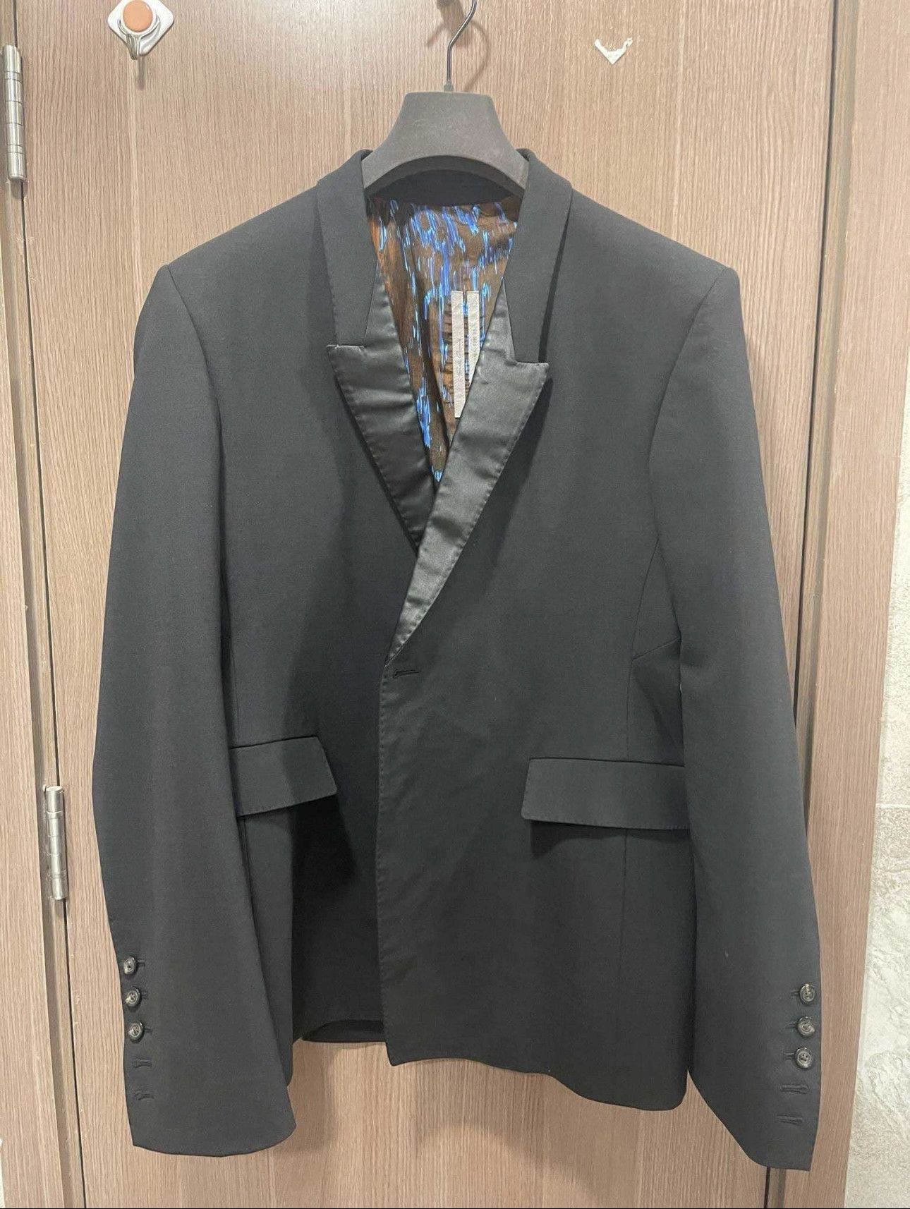 Rick Owens Black Performa Extreme Soft Tux Blazer Size 48S - 3 Thumbnail
