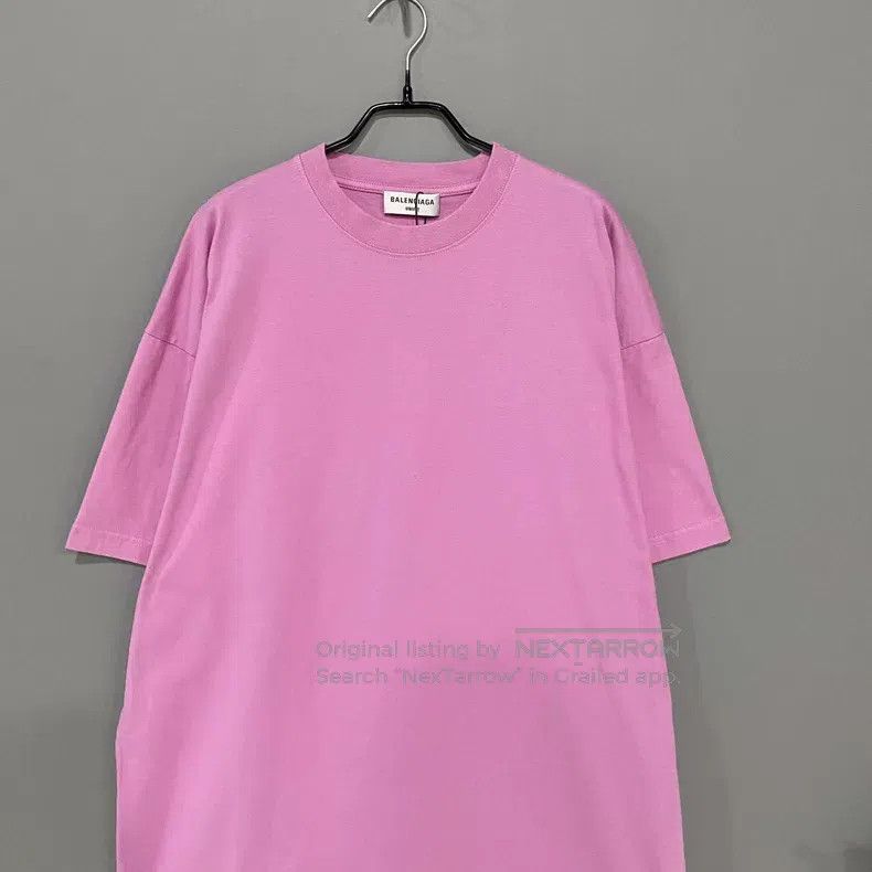 Balenciaga Balenciaga Embroidered Logo Pink Short Sleeve Size US M / EU 48-50 / 2 - 2 Thumbnail