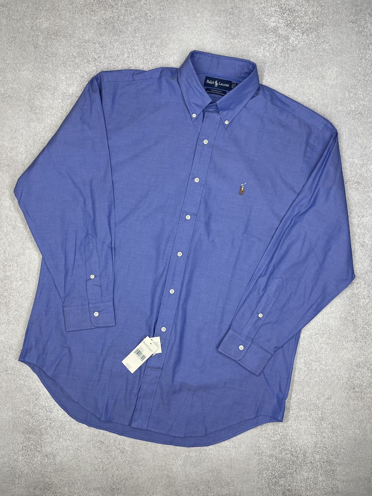 Vintage New Polo Ralph Lauren Classic Shirt Blue Y2K