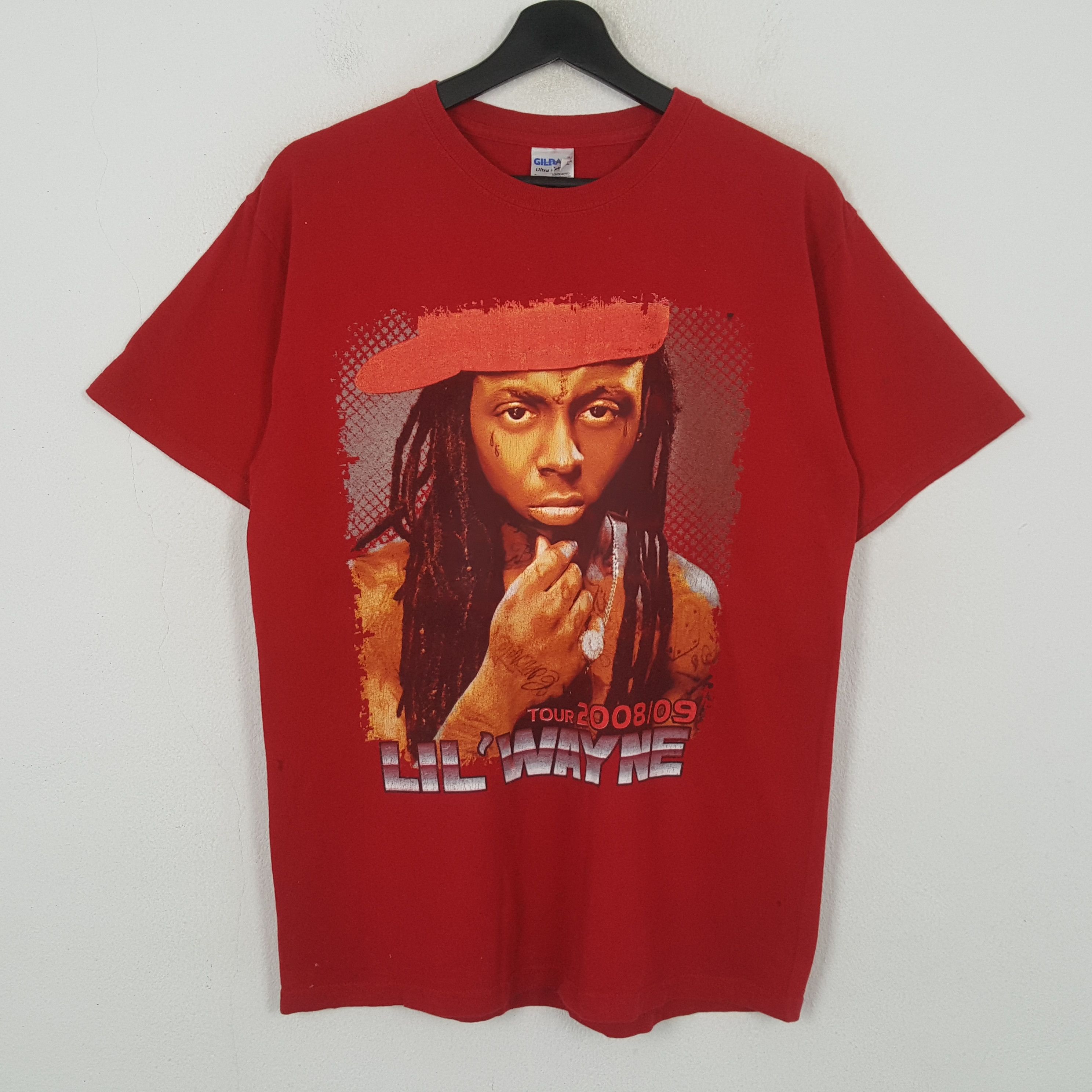 Band Tees Lil Wayne Tour 2008/2009 Rapper Singer Music Tshirt RR24 Size US M / EU 48-50 / 2 - 1 Thumbnail