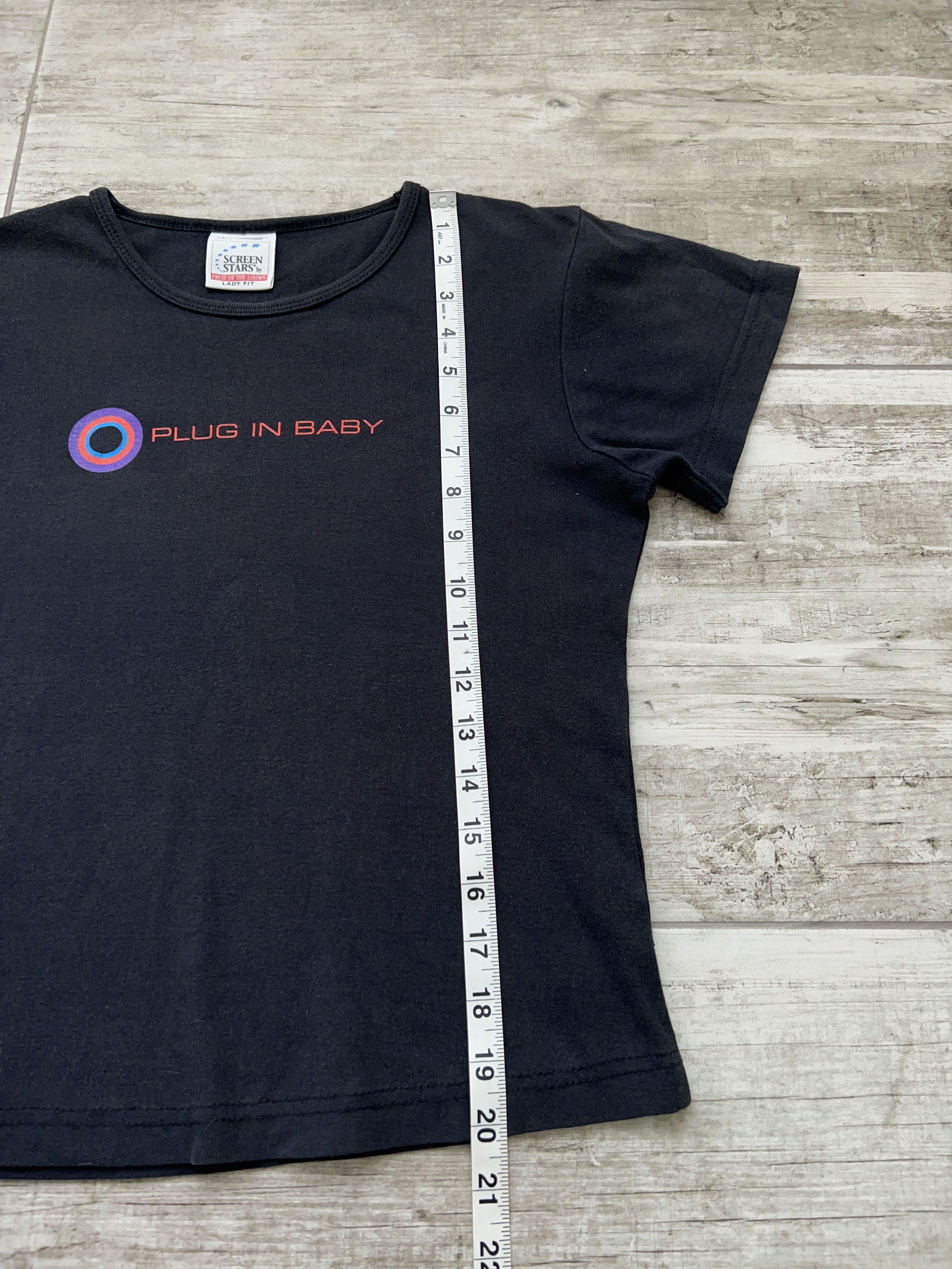 Vintage MUSE Plug In Baby Womens T Shirt Tee Top Short Sleeve Size L / US 10 / IT 46 - 6 Thumbnail