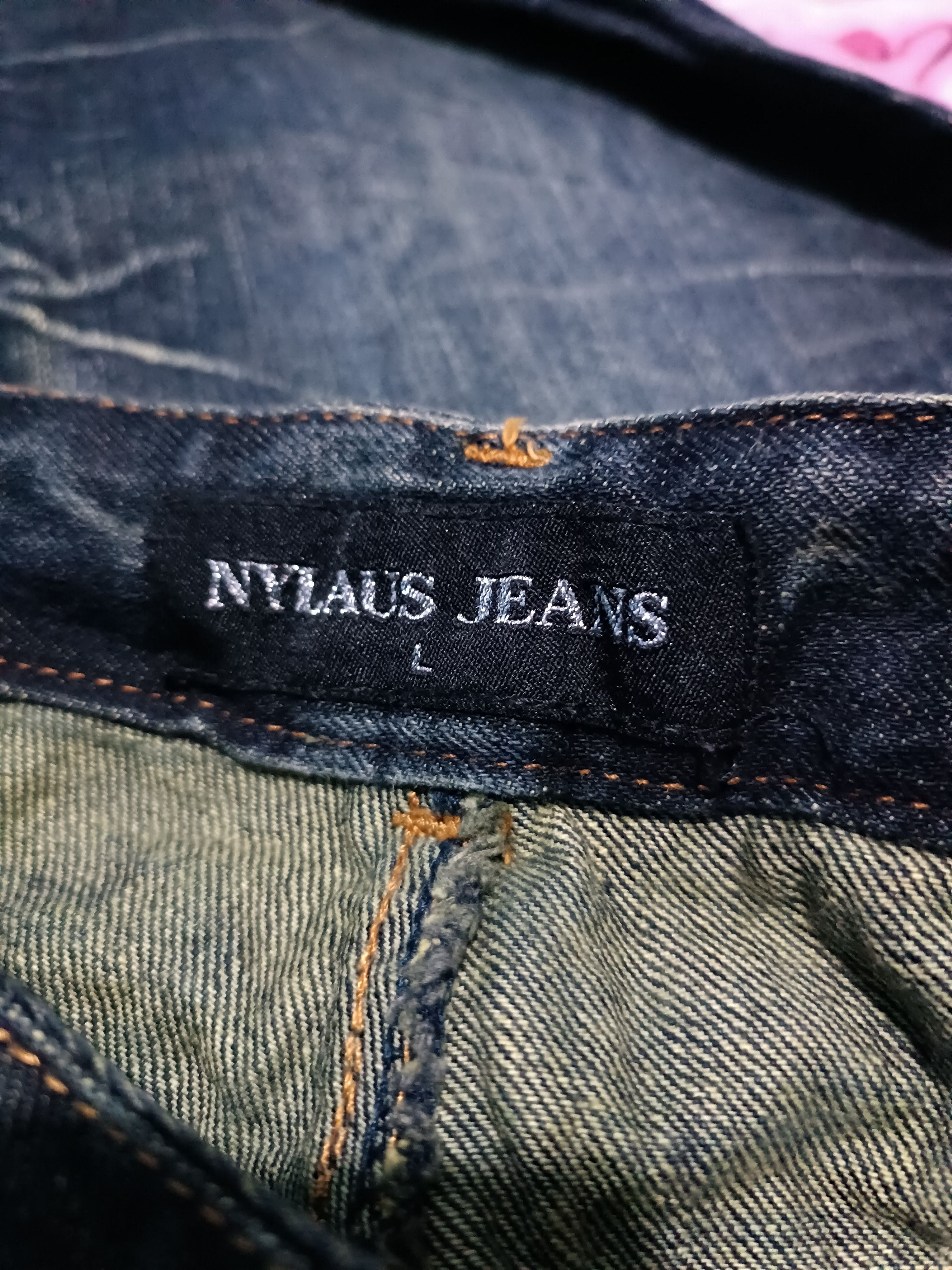 Japanese Brand Vintage Nylaus Distressed Double Waist Bondage Punk Jeans Size US 32 / EU 48 - 11 Thumbnail