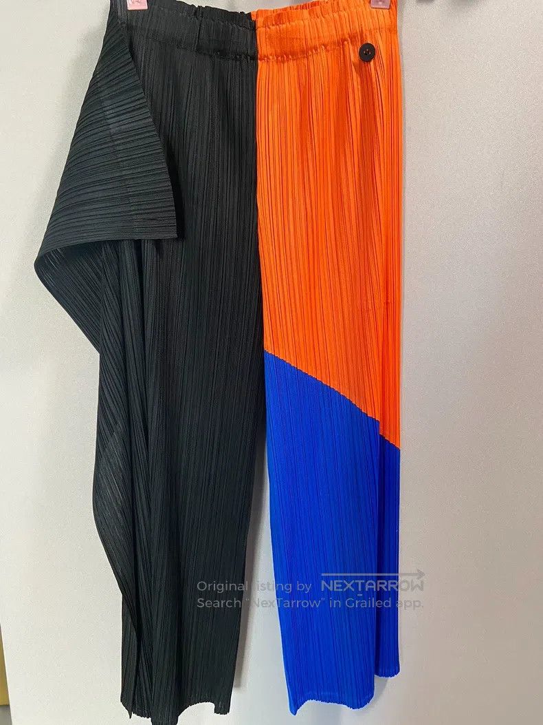 Issey Miyake Color Block Trousers