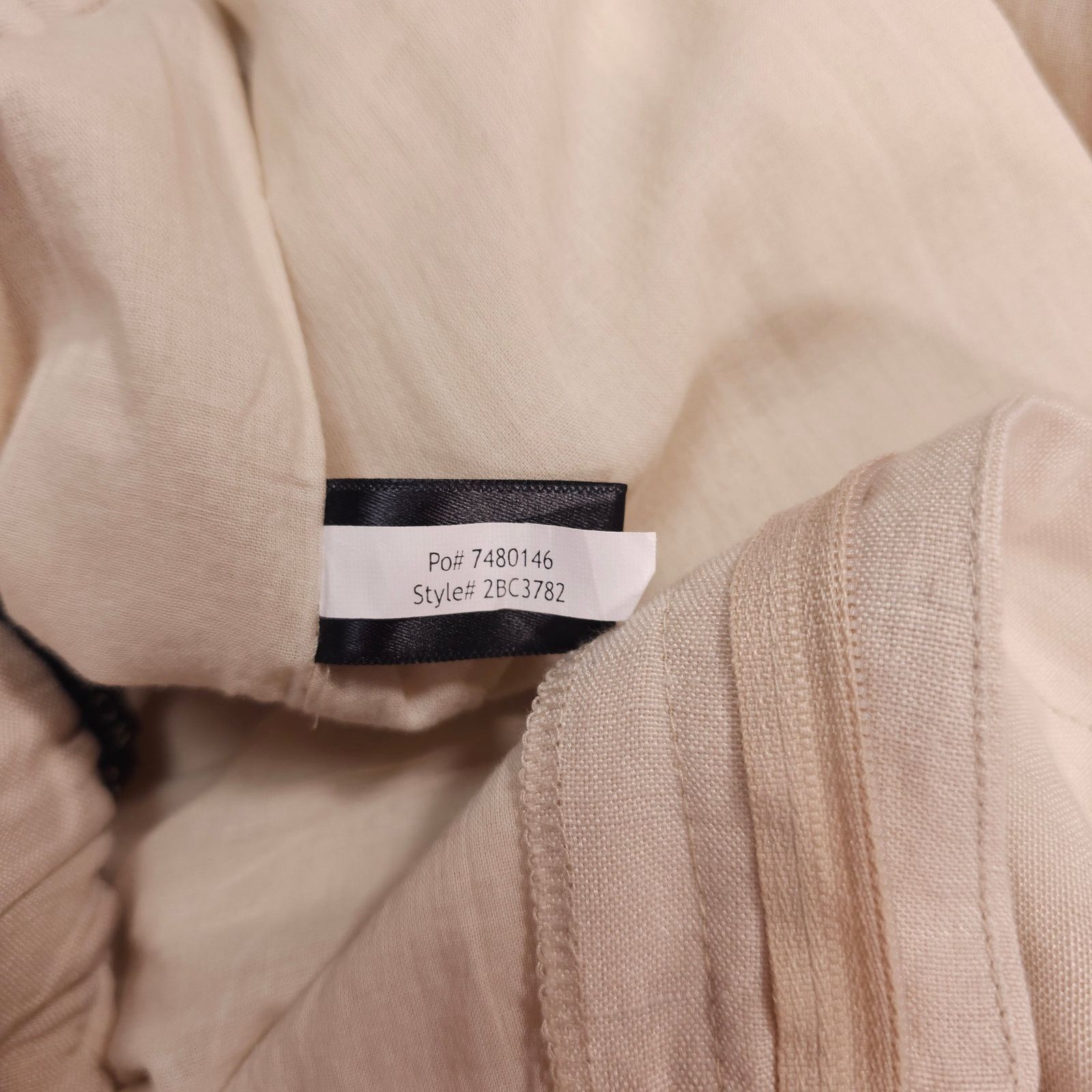 Boston Proper Boston Proper Linen Wide Leg Pants Natural Sz 10 Size 32" / US 10 / IT 46 - 10 Thumbnail