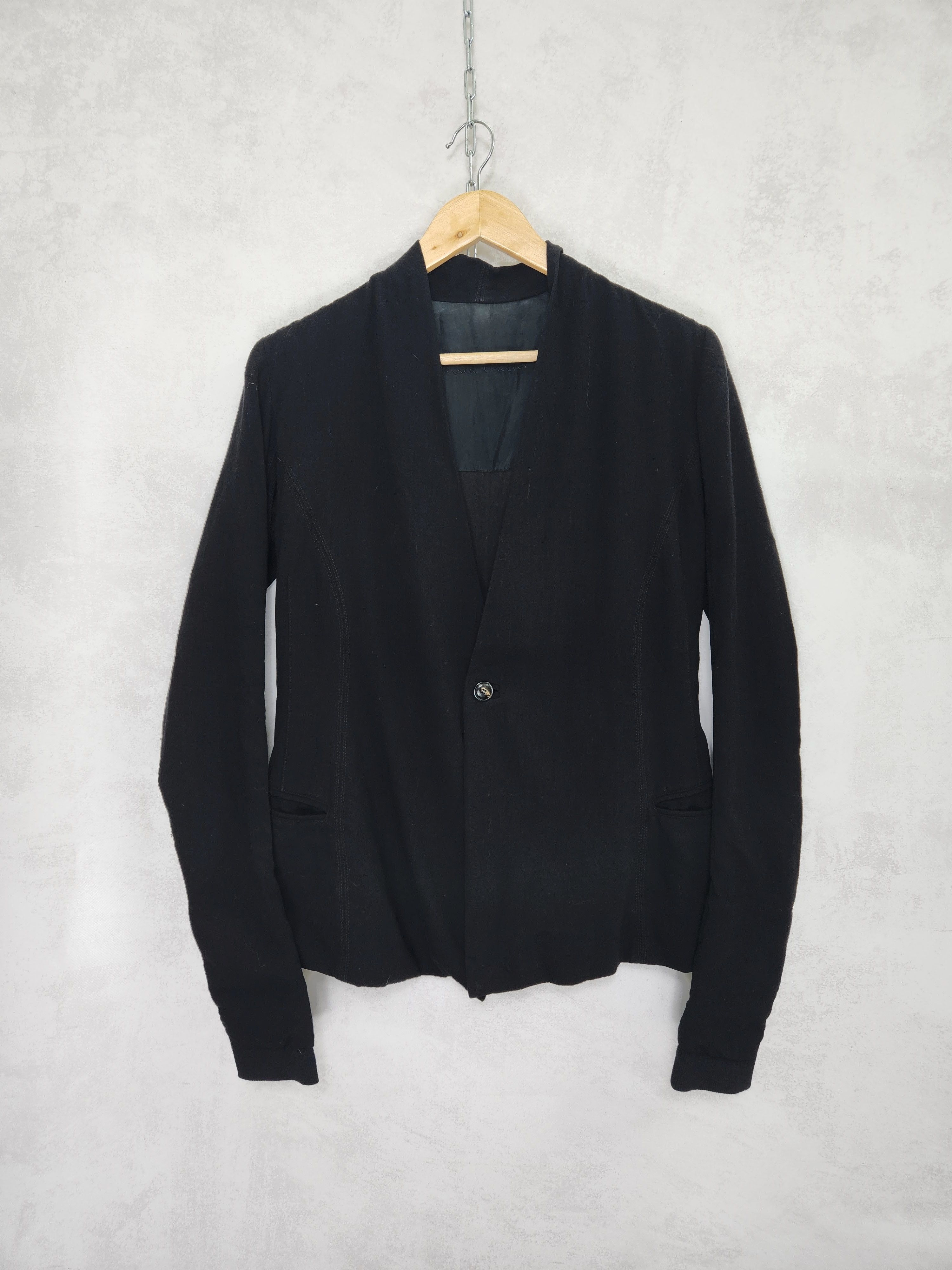Rick Owens 1 button wool blazer