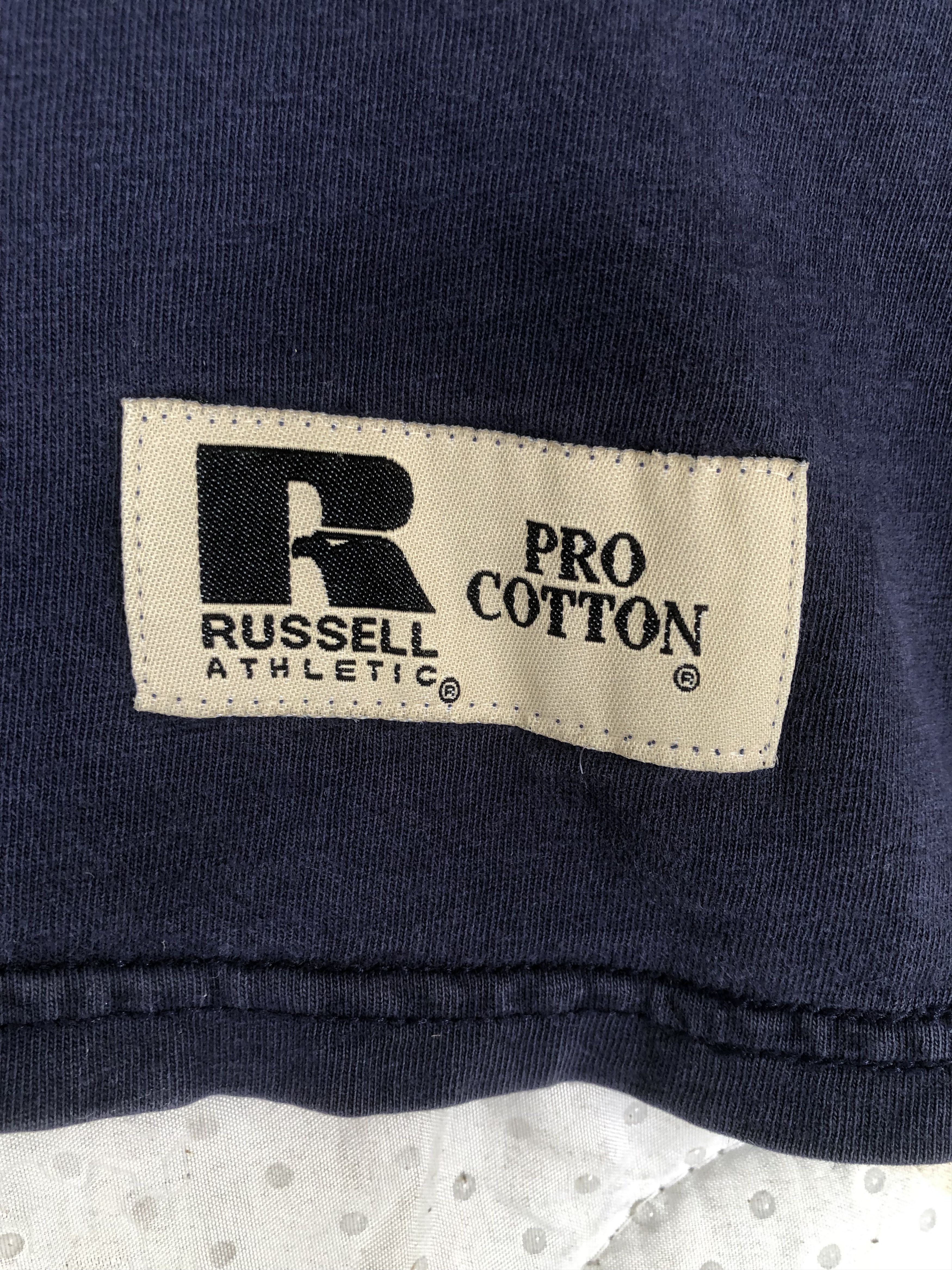 Russell Athletic Vintage RUSSELL ATHLETIC Sunfaded Pocket Tee Size US XXL / EU 58 / 5 - 9 Thumbnail