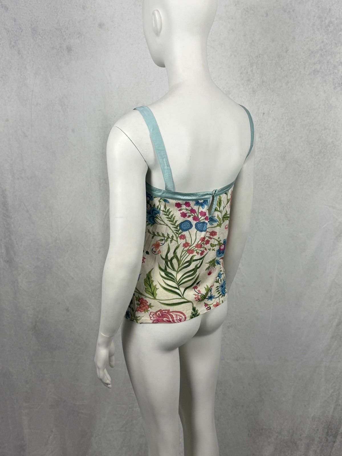 Dior Dior S/S2008 Floral Silk Flared Paneled Top Size M / US 6-8 / IT 42-44 - 7 Thumbnail