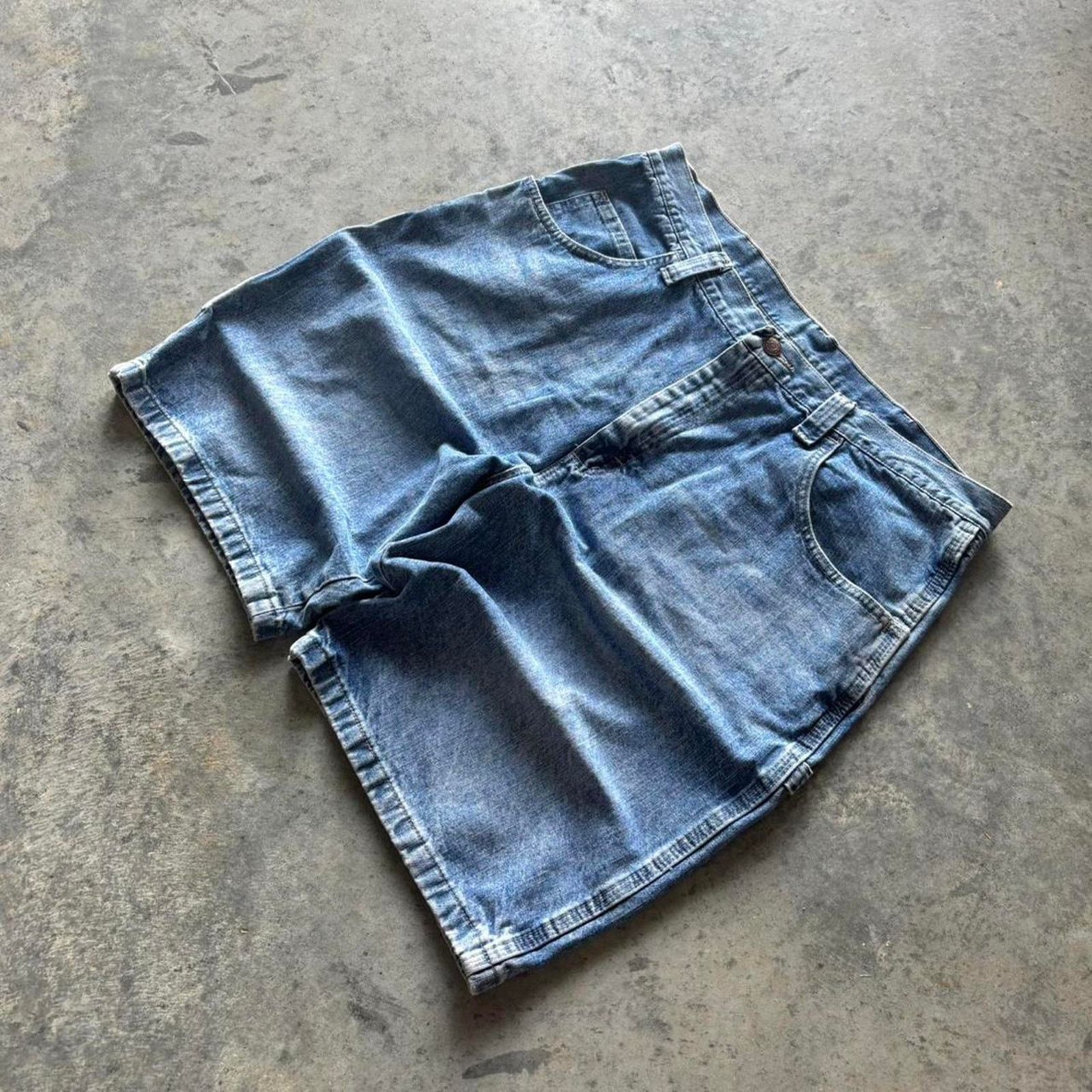 JNCO × Vintage × Wrangler Y2K Baggy Jean Shorts Wrangler Carpenter Size US 36 / EU 52 - 2 Thumbnail