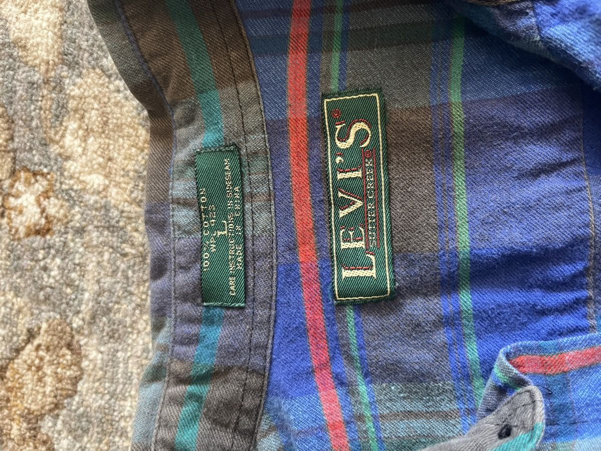 Levi's 70’s BIG E LEVIS LONGSLEEVE FLANNEL SHIRT Size US L / EU 52-54 / 3 - 5 Thumbnail