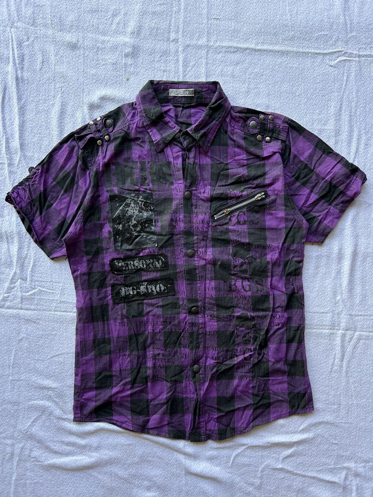 Japanese Brand Berning Sho Patch Saditionaries Poem Skull Style Size US M / EU 48-50 / 2 - 1 Thumbnail