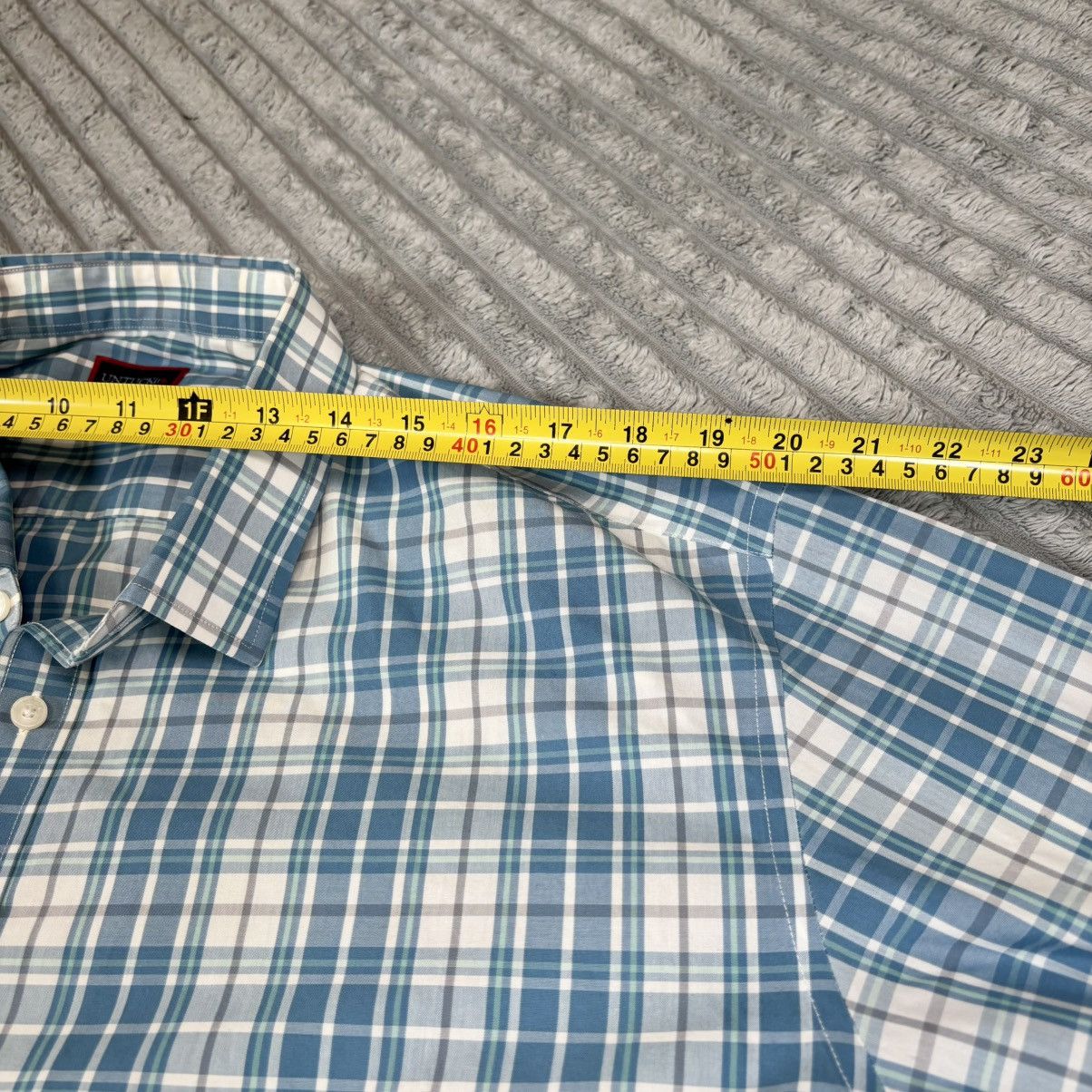 UNTUCKit UNTUCKit Maxville Blue Plaid Wrinkle Free Shirt Men's 3XL Size US XXL / EU 58 / 5 - 5 Thumbnail