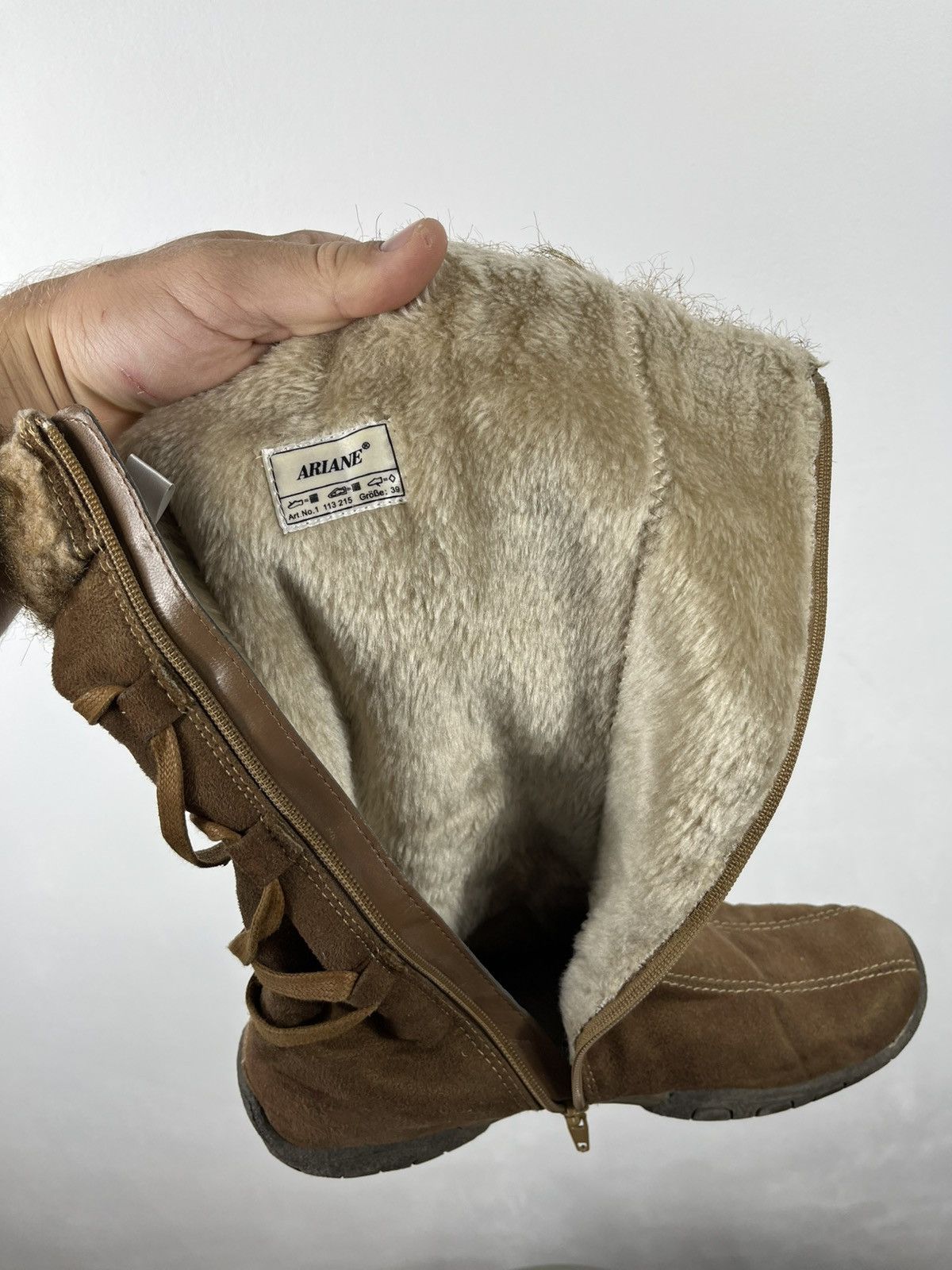 Other Brown Suede Faux Fur Winter Boots Size 39 Size US 8.5 / IT 38.5 - 13 Thumbnail