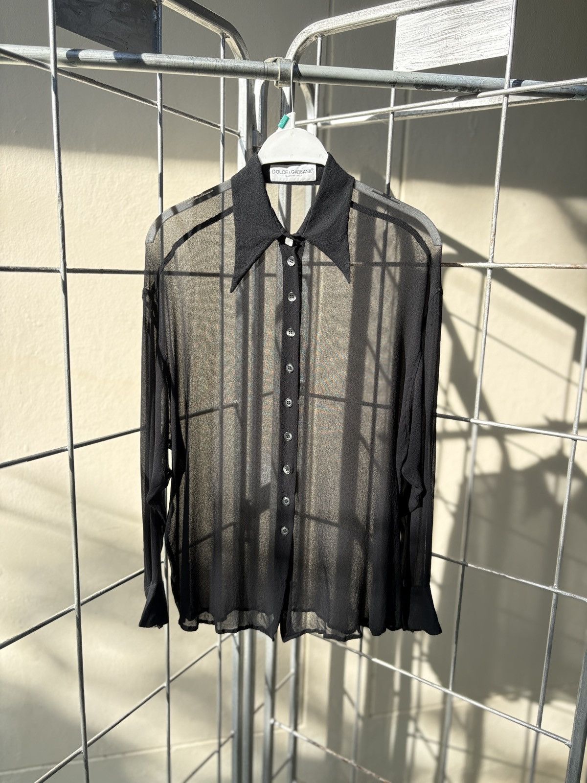 Dolce & Gabbana Dolce & Gabbana chiffon black shirt Size M / US 6-8 / IT 42-44 - 2 Thumbnail