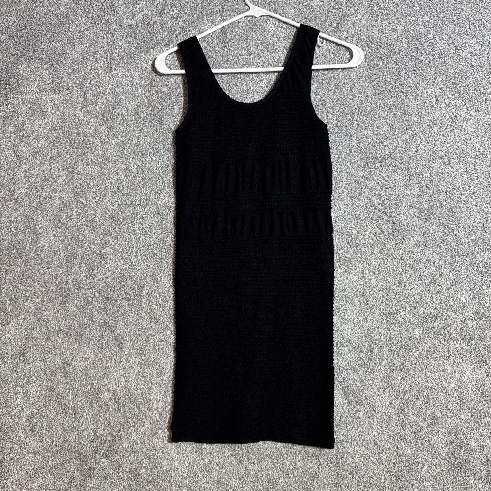 Other Retro Y2K Dress One Size Waffle Knit Bodycon Slinky Coquette Size ONE SIZE - 4 Thumbnail