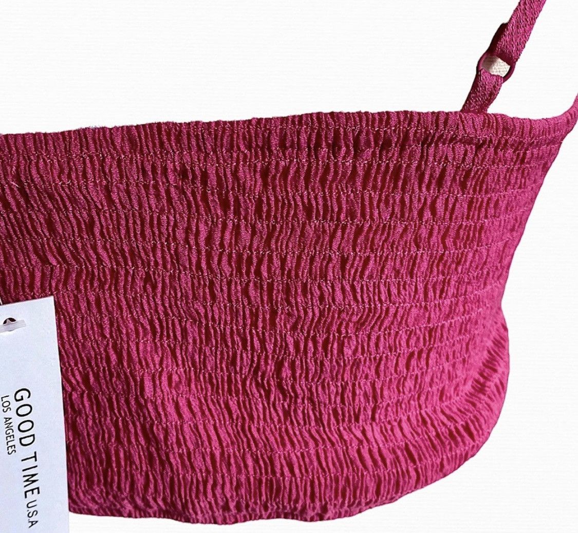 Other PINK BOW & TIE ADJUSTABLE CAMI CROP TOP TANK Size S / US 4 / IT 40 - 5 Thumbnail