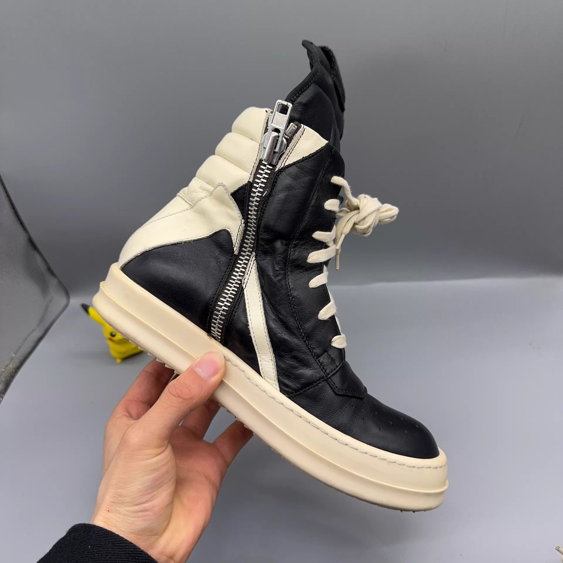 Rick Owens RICK OWENS/RO Black & White Shoes Size 36.5 Size US 6 / IT 36 - 8 Thumbnail