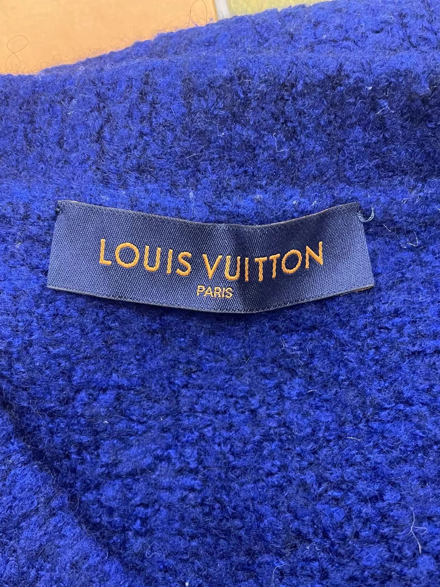 Louis Vuitton LV Klein Blue Big Logo Sweater XL Unisex Size US XL / EU 56 / 4 - 3 Thumbnail
