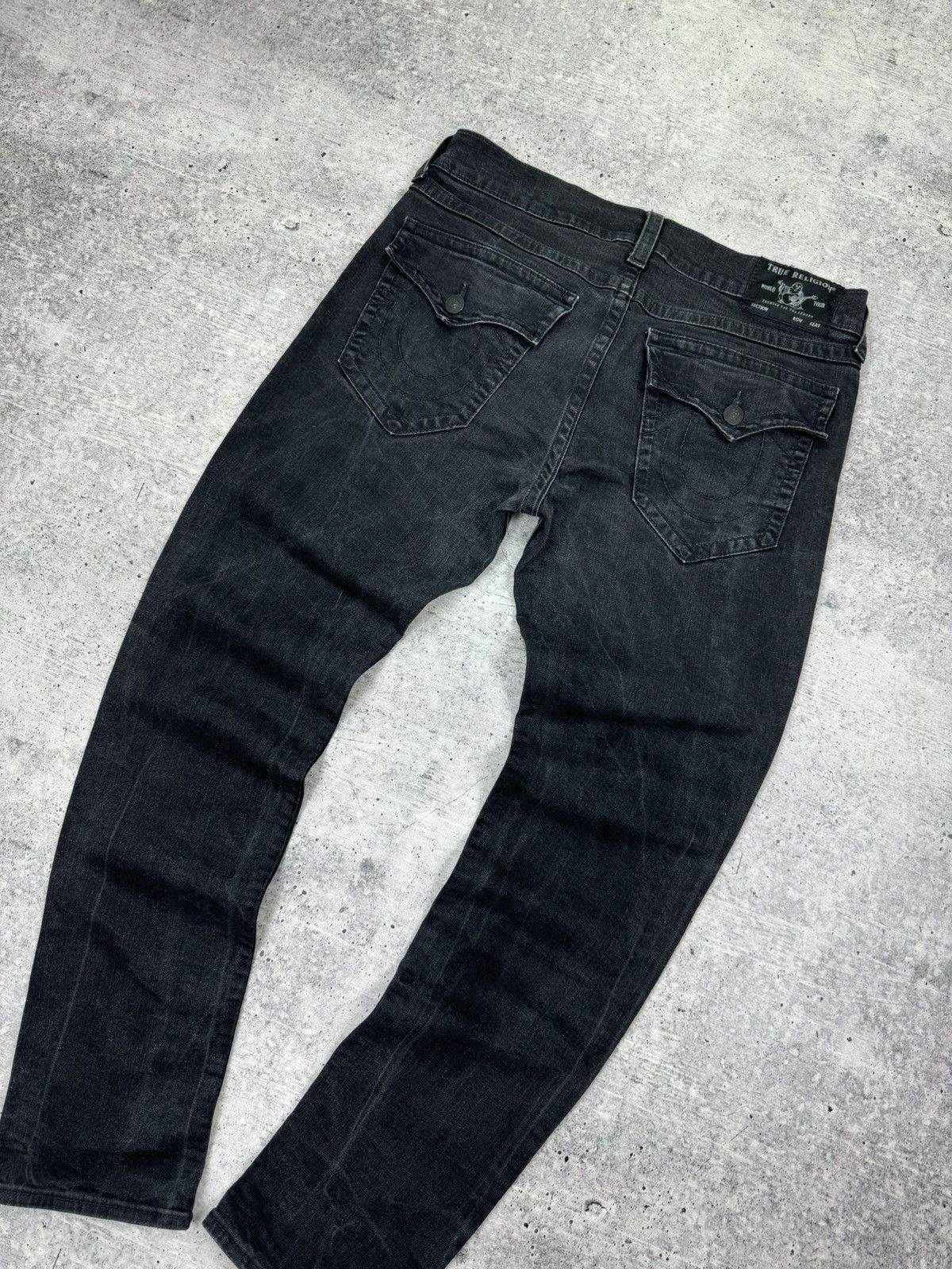 True Religion Vintage True Religion Rocco Black Stonewashed Denim Jeans 36 Size US 36 / EU 52 - 22 Thumbnail