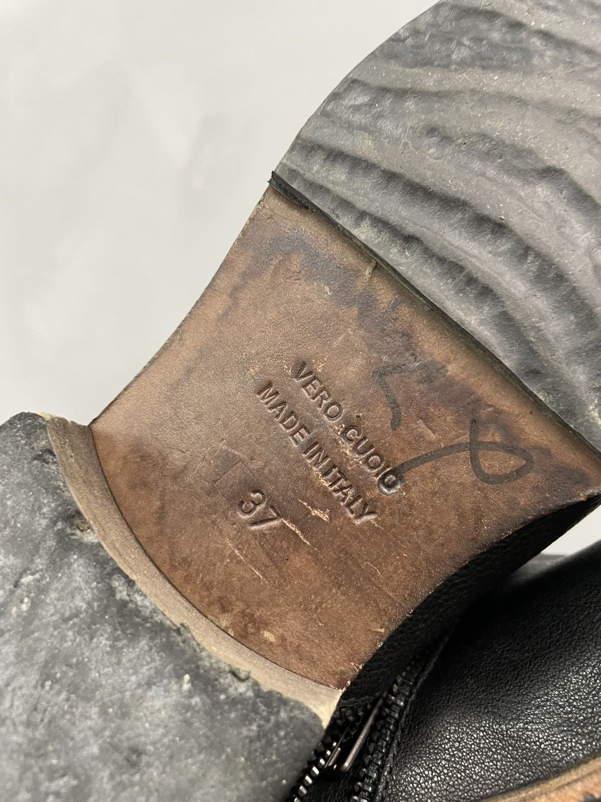 A.S.98 Rare zipper tornado A.S. 98 style leather avant garde boots Size US 7 / IT 37 - 8 Thumbnail