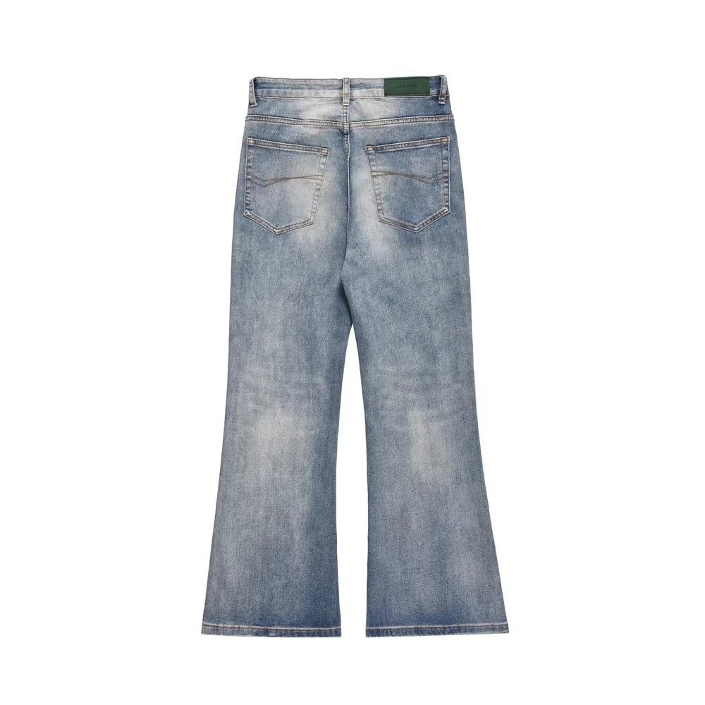 Japanese Brand × Vintage Trendy hippie men's casual washed distressed flared jeans Size US 32 / EU 48 - 2 Thumbnail