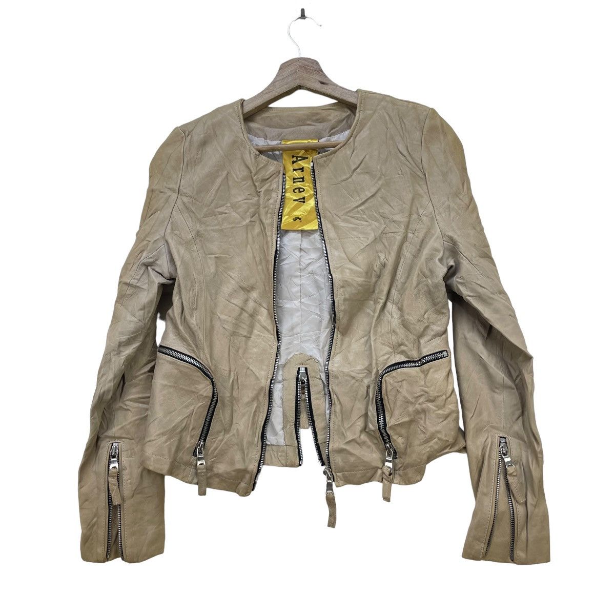 Genuine Leather × Japanese Brand Japanese Brand Andrew Lamb Leather Jacket Size M / US 6-8 / IT 42-44 - 4 Thumbnail