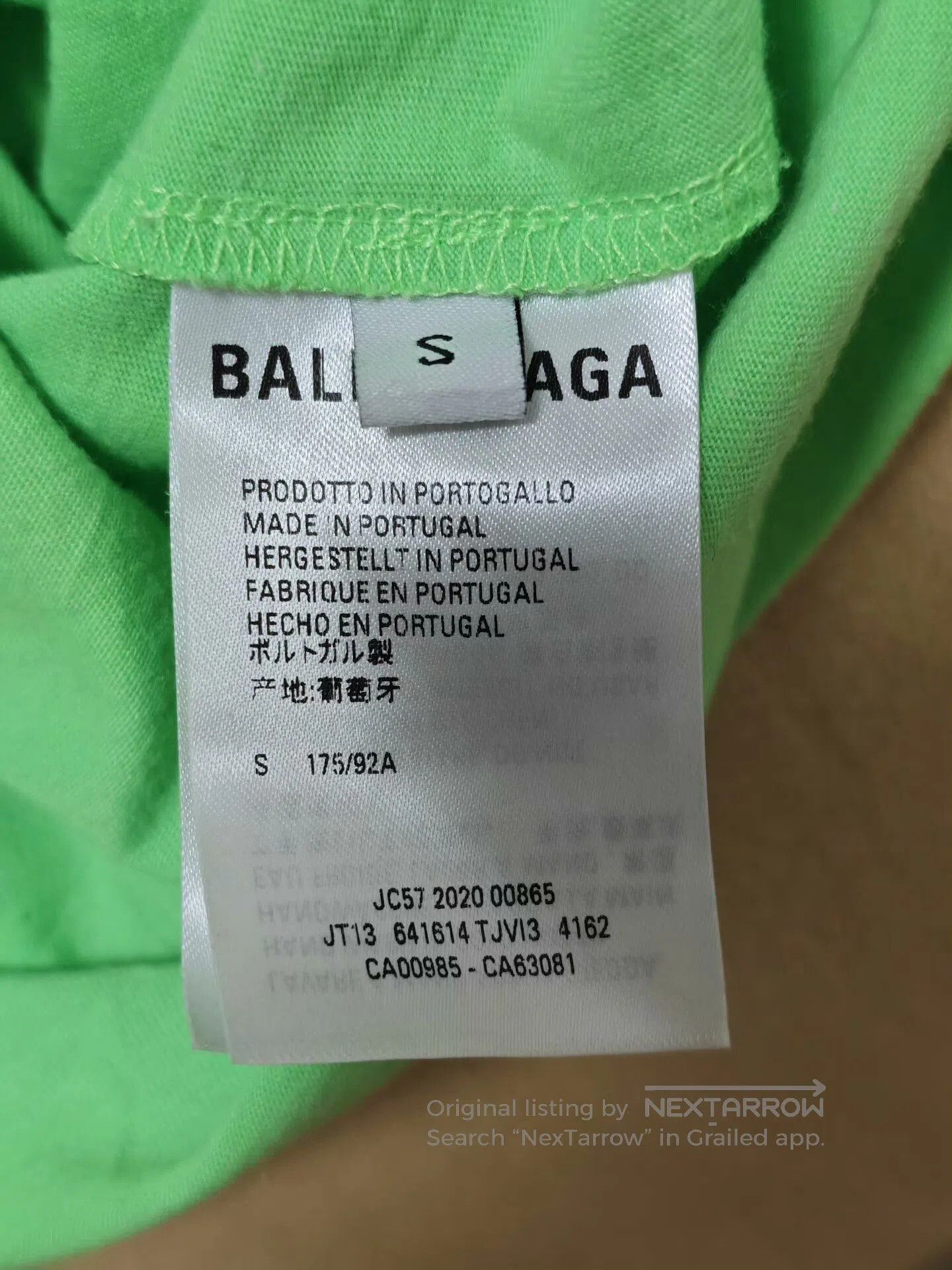 Balenciaga balenciaga green short sleeve t-shirt uni. Size US S / EU 44-46 / 1 - 3 Thumbnail