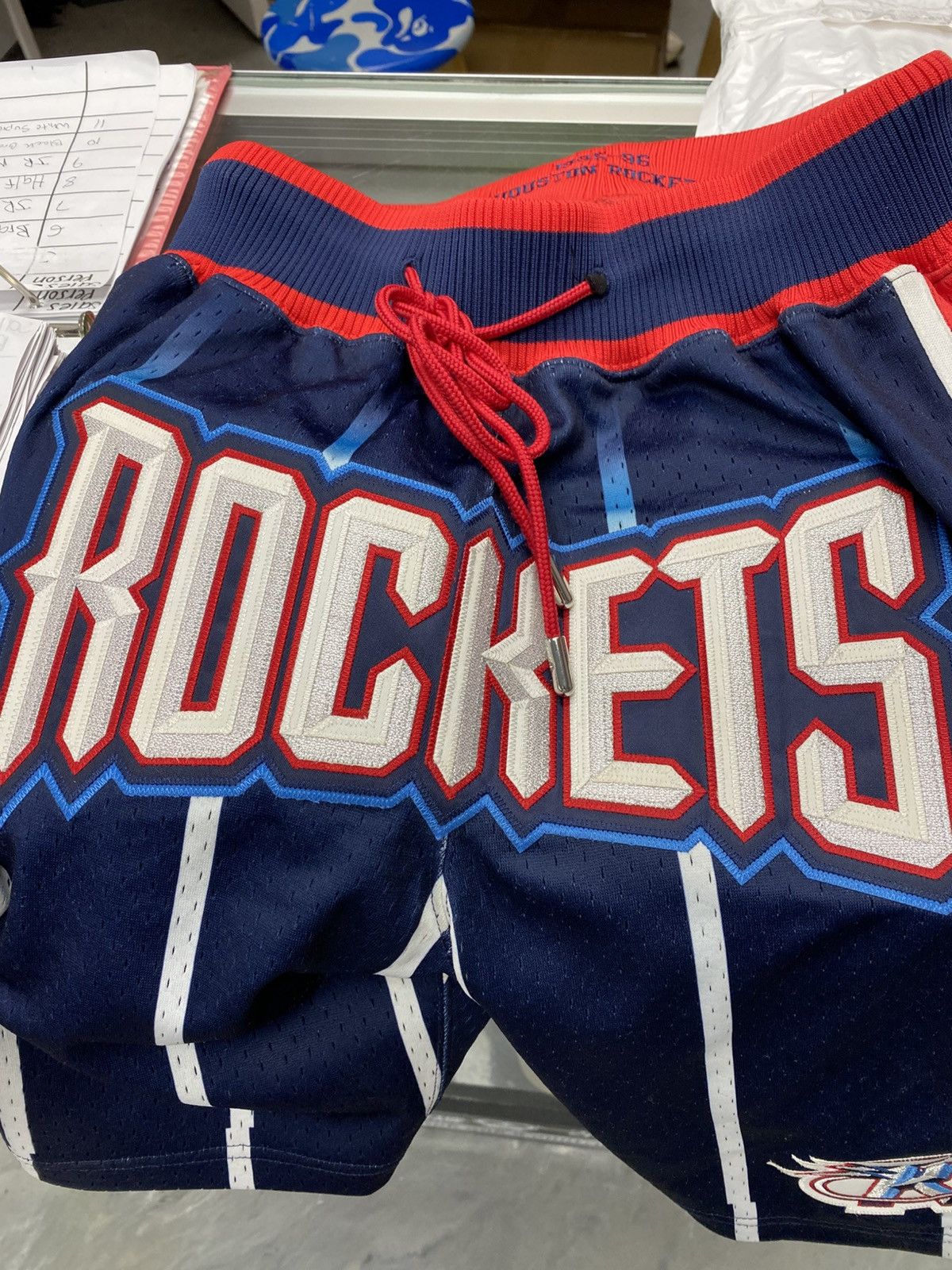 Just Don Just Don Houston rockets shorts navy red small authentic Size US 30 / EU 46 - 6 Thumbnail