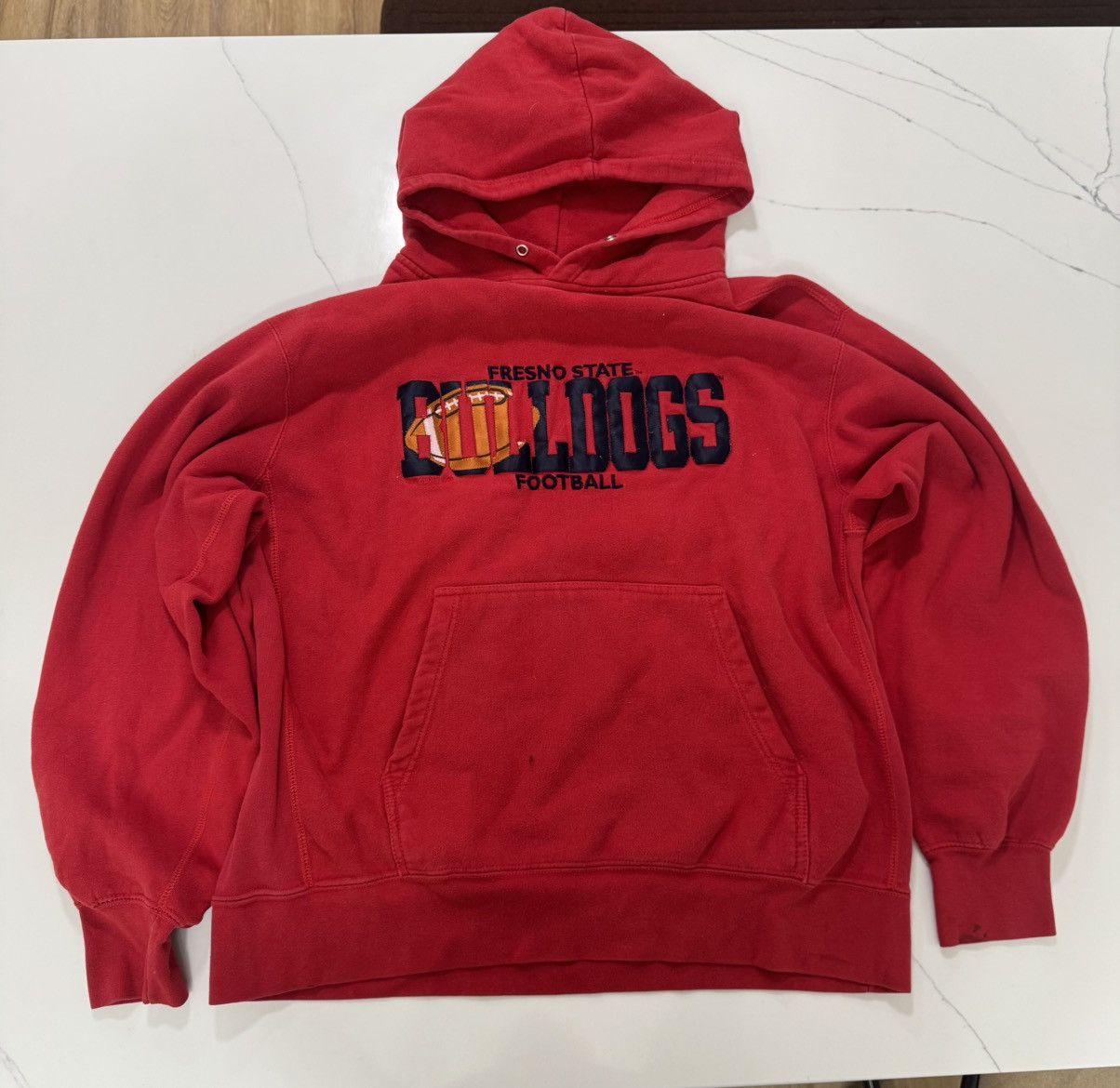 Other Vintage Y2K Fresno State Bulldogs football red hoodie Size US XL / EU 56 / 4 - 1 Thumbnail