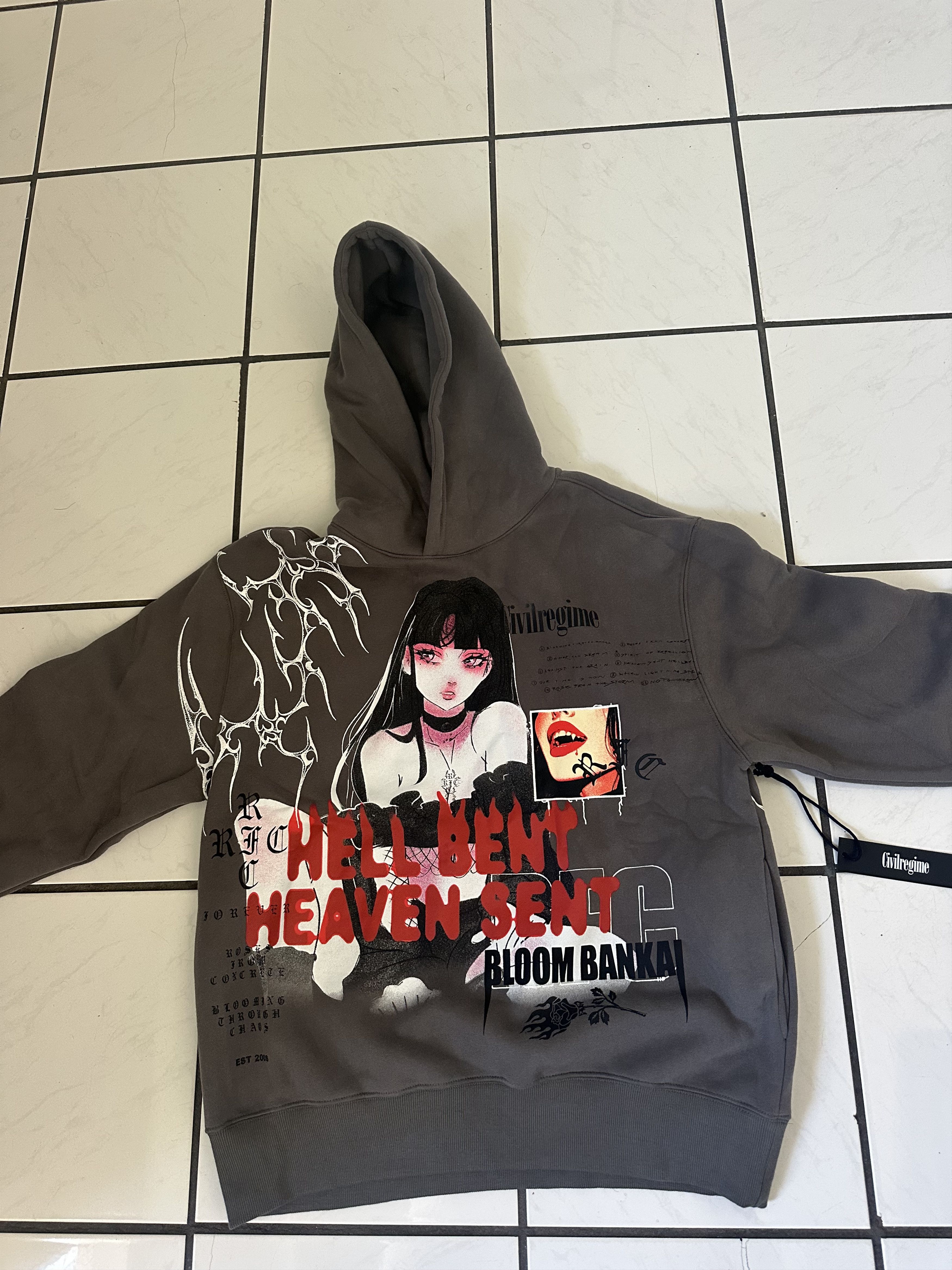 Civil Regime Civil regime bloom bankai hoodie grey large oversized Size US L / EU 52-54 / 3 - 1 Thumbnail