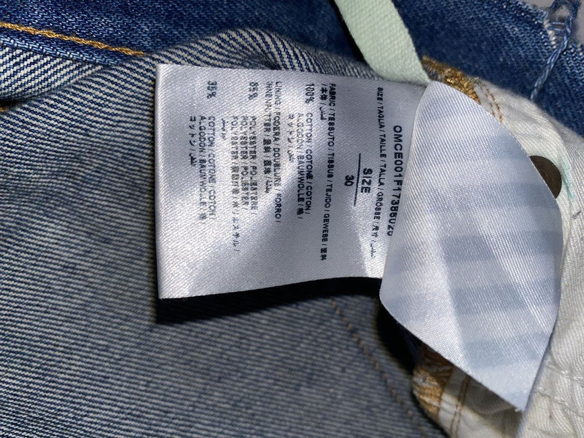 Off-White Off White blue Denim Early Collection s. 30 diagonal stripe Size US 30 / EU 46 - 6 Thumbnail