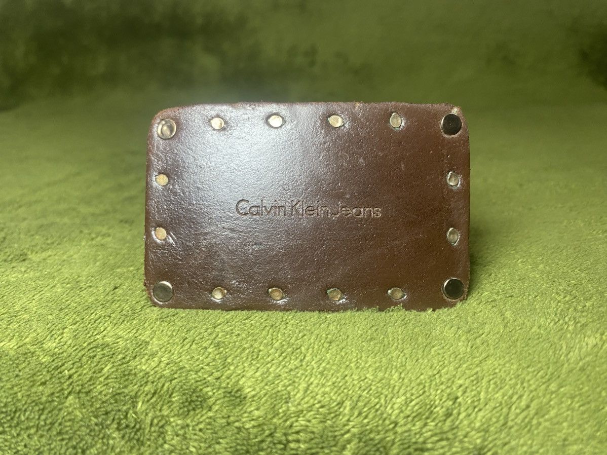 Calvin Klein × Calvin Klein 205W39NYC Calvin klein jeans leather belt Size 34 - 8 Thumbnail