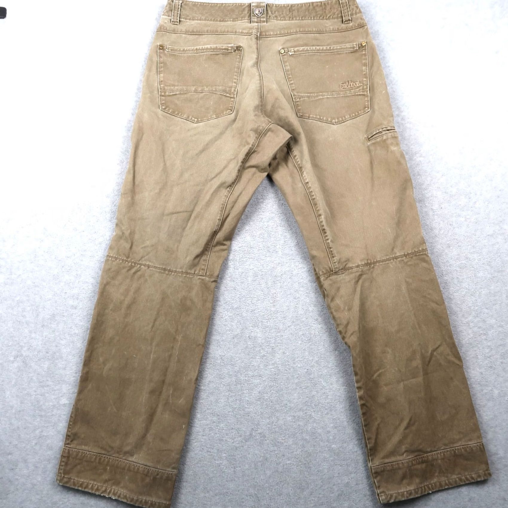 Vintage Kuhl Rydr Canvas Outdoor Hiking Vintage Patina Pants 34x32 Brown Size US 34 / EU 50 - 2 Thumbnail