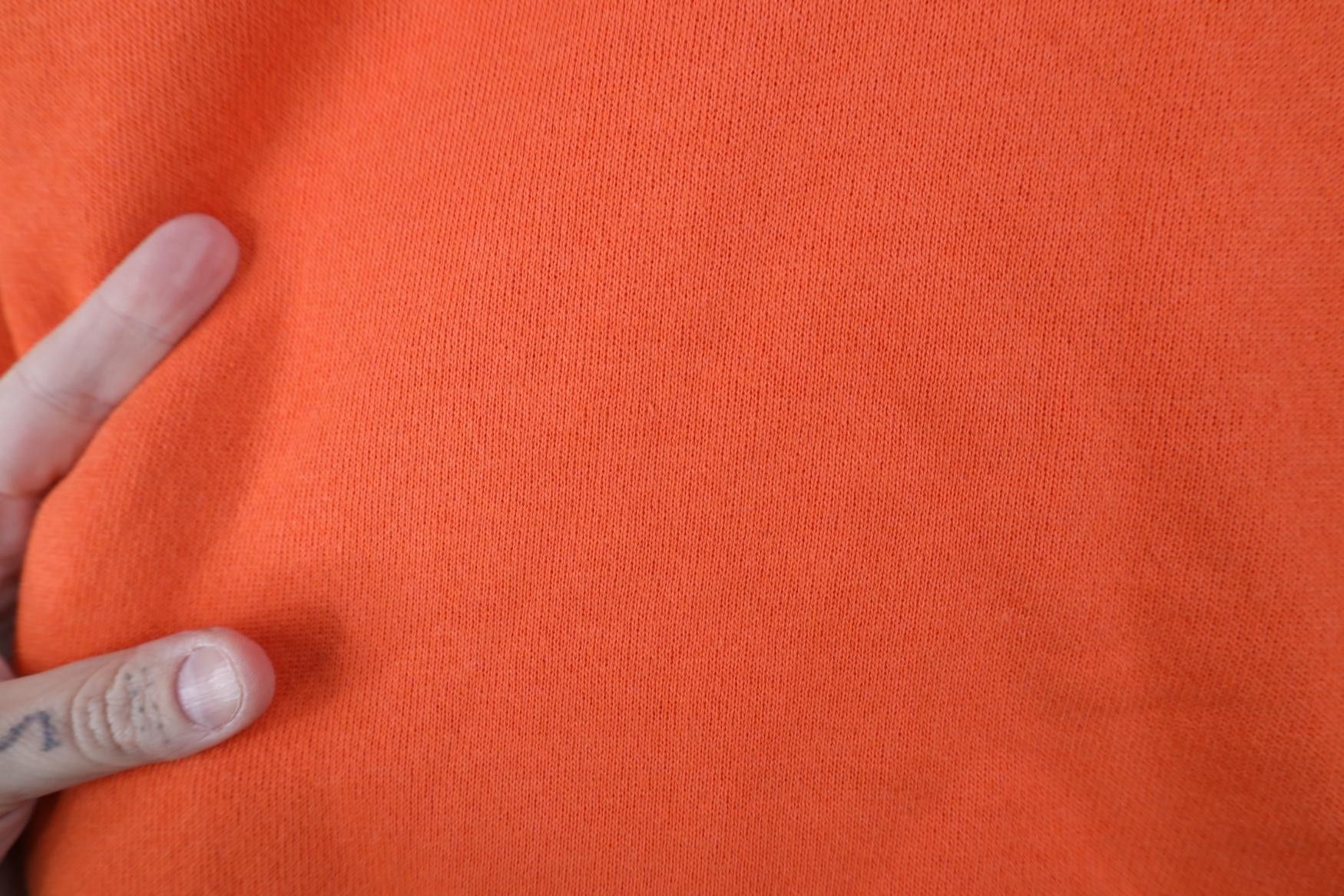 Vintage Vintage 90s Streetwear Blank Crewneck Sweatshirt Orange USA Size XL / US 12-14 / IT 48-50 - 4 Thumbnail