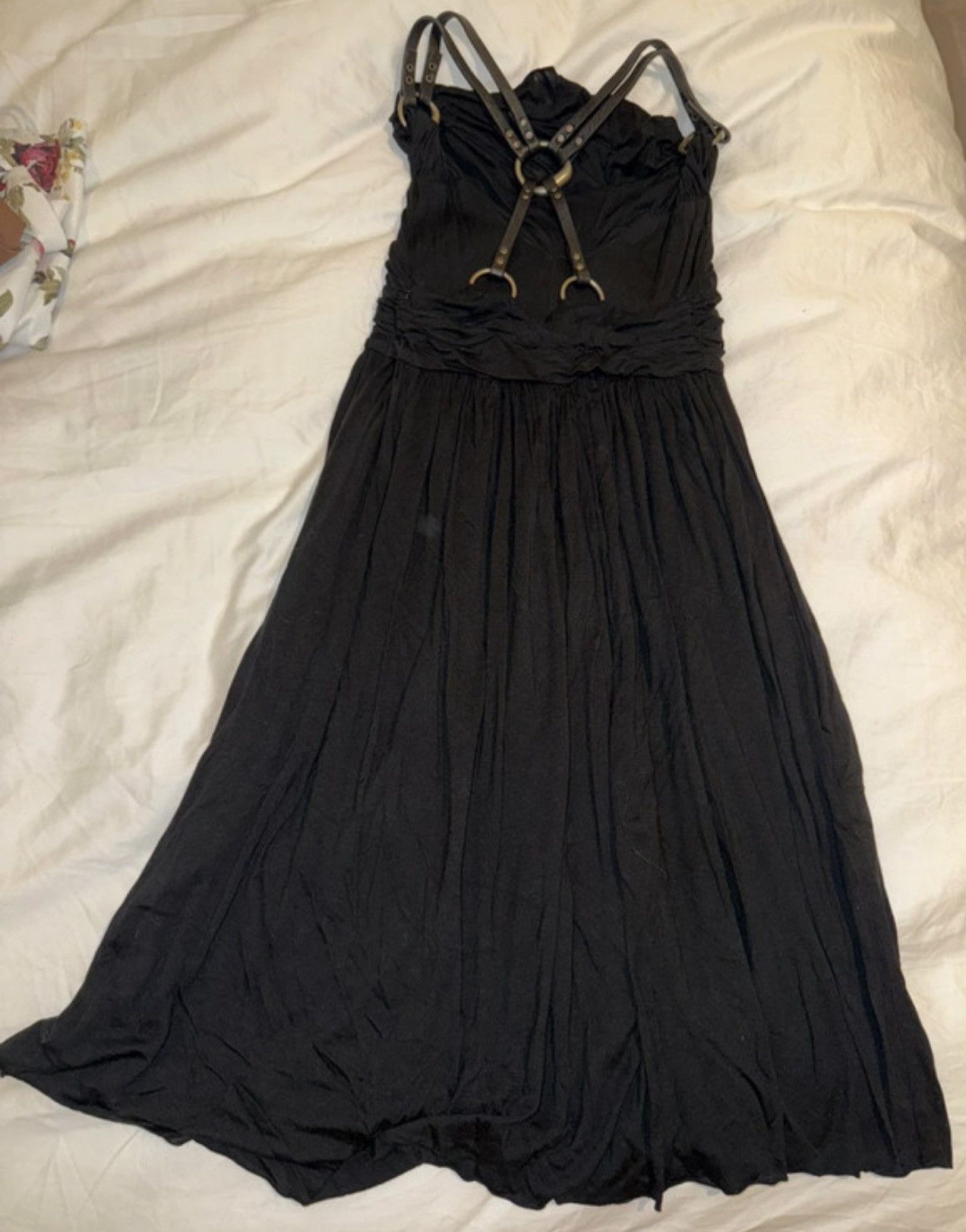 Allsaints Rare AllSaints Spitalfields Harness Dress Leather Straps Size S / US 4 / IT 40 - 4 Thumbnail