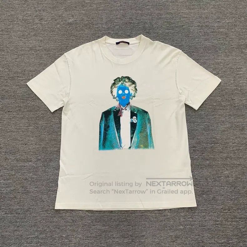 Louis Vuitton Louis Vuitton White Afro Neon Figure Short Sleeve Size US XL / EU 56 / 4 - 1 Thumbnail