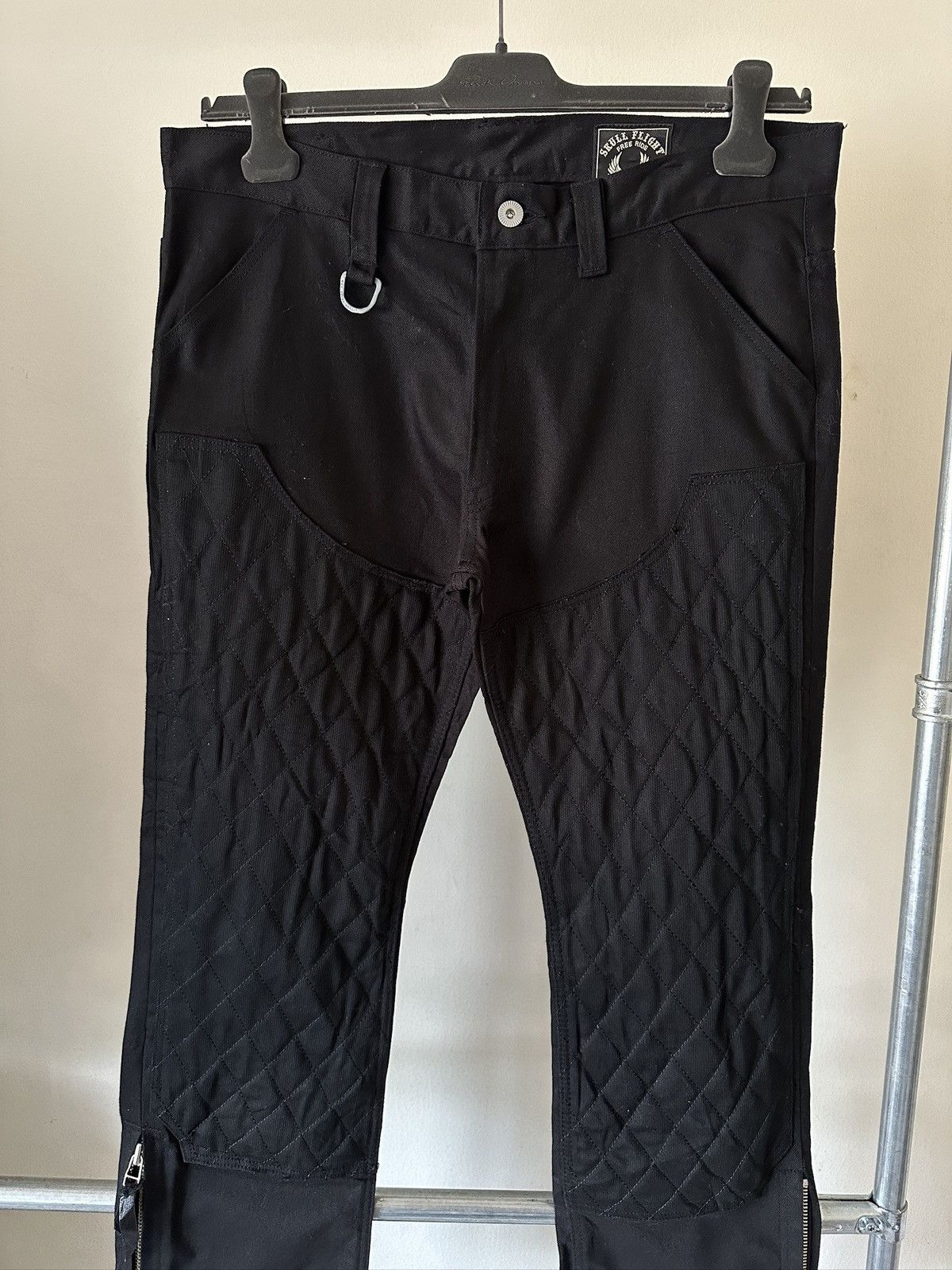 Japanese Brand 2000s Skull Flight Double Knee Pant Size US 34 / EU 50 - 4 Thumbnail