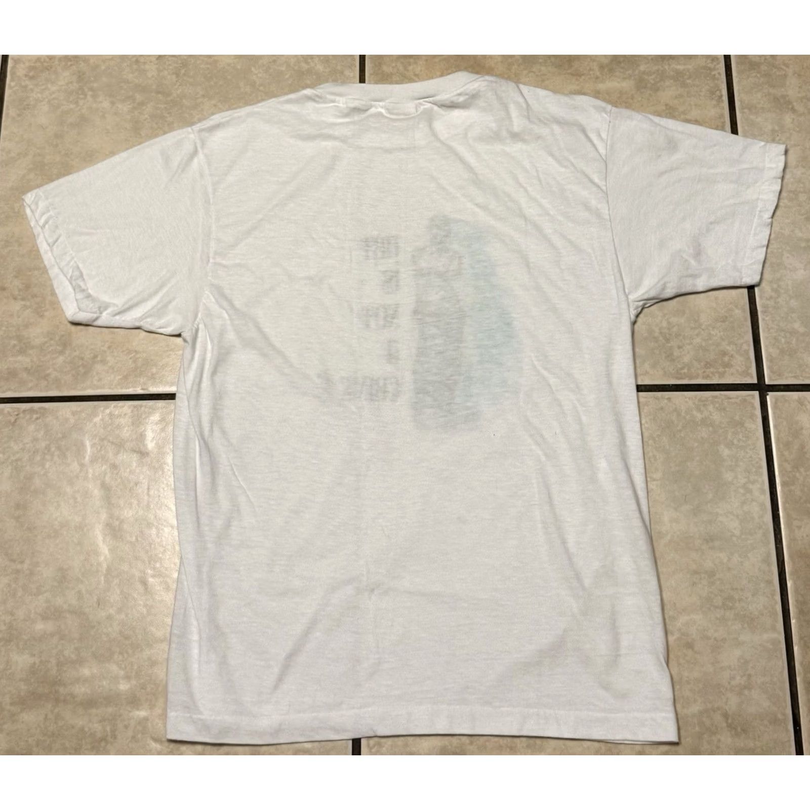 Anvil VINTAGE 90s Art Is Not A Crime Shirt XL White Unisex Adults T-Shirt Short Sleeve Crew Neck Graphic Print Size US XL / EU 56 / 4 - 2 Thumbnail