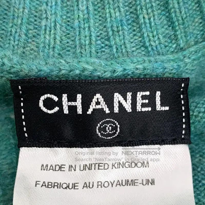 Chanel Chanel Green Cashmere Flower Sweater . Size M / US 6-8 / IT 42-44 - 5 Thumbnail