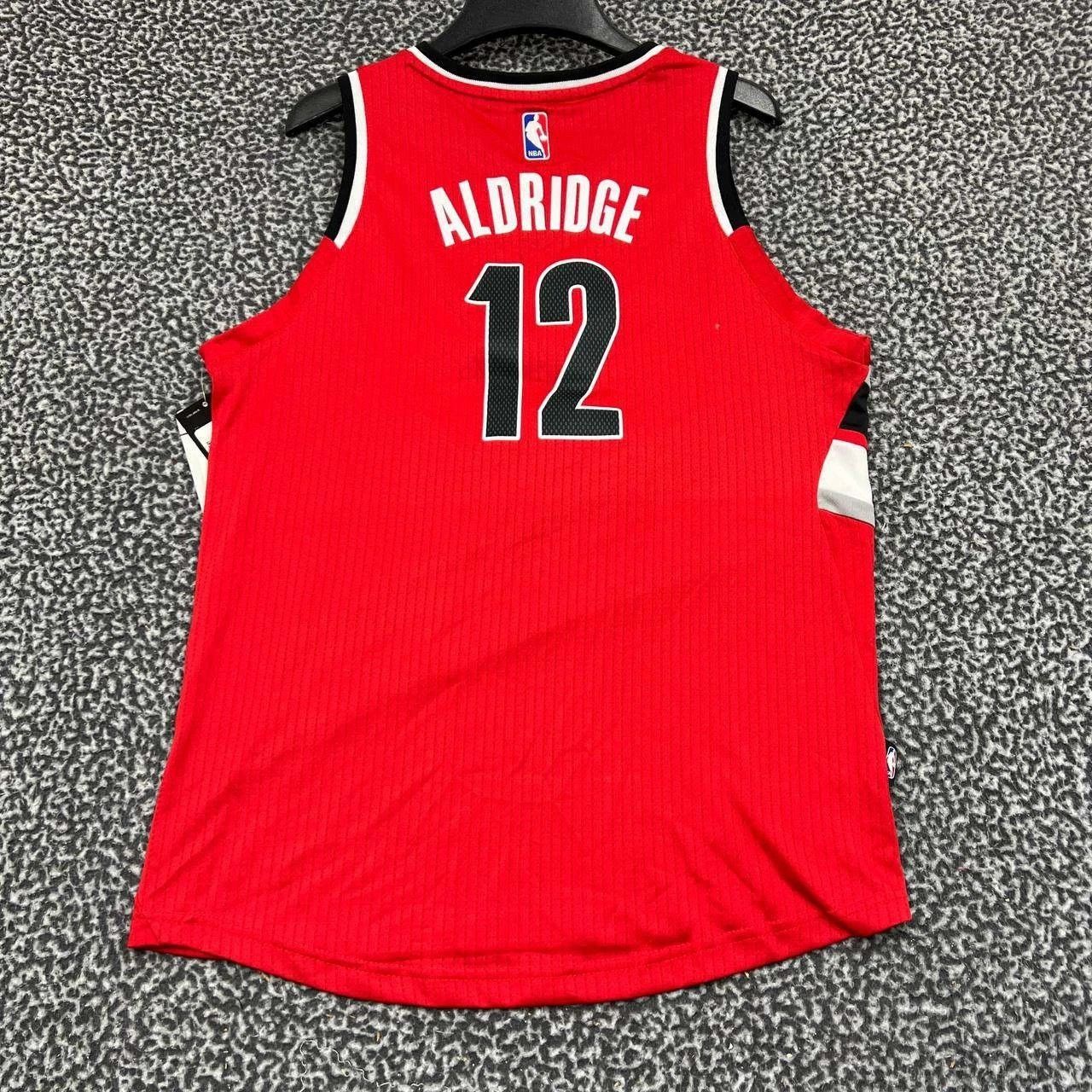 Adidas Portland Trailblazers Aldridge #12 Jersey Shirt Men L Size US L / EU 52-54 / 3 - 2 Thumbnail